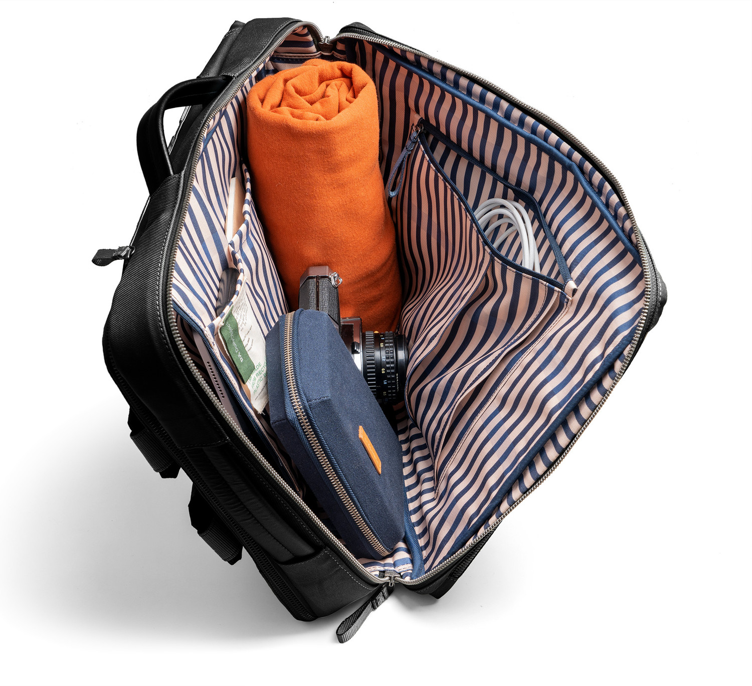 Image of DailyObjects Space Black Meridian Convertible Briefpack Backpack
