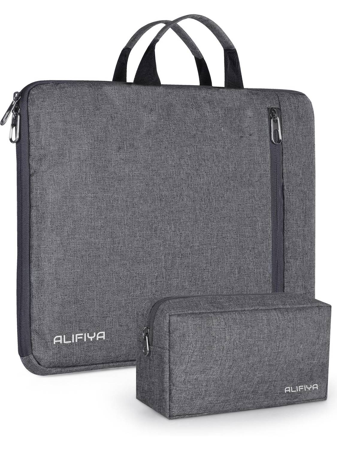 Alifiya Macbook Bag Case with Handle & Charger Pouch for Men and Women Laptop Sleeve/Cover