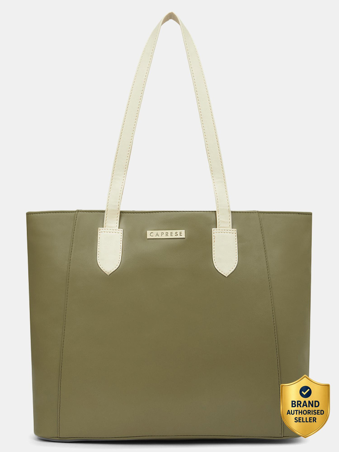 Image of Caprese Devon Tote Large Olive Green Bag for Women Shoulder Bag
