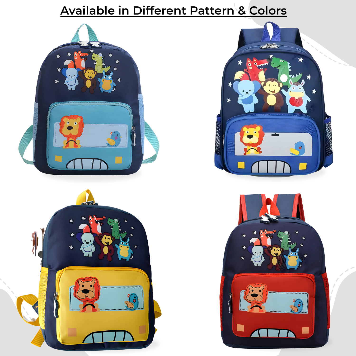 Image of Bembika Kindergarten Cute Cartoon Kids School Bag for Boys and Girls, Toddler- Yellow School Bag