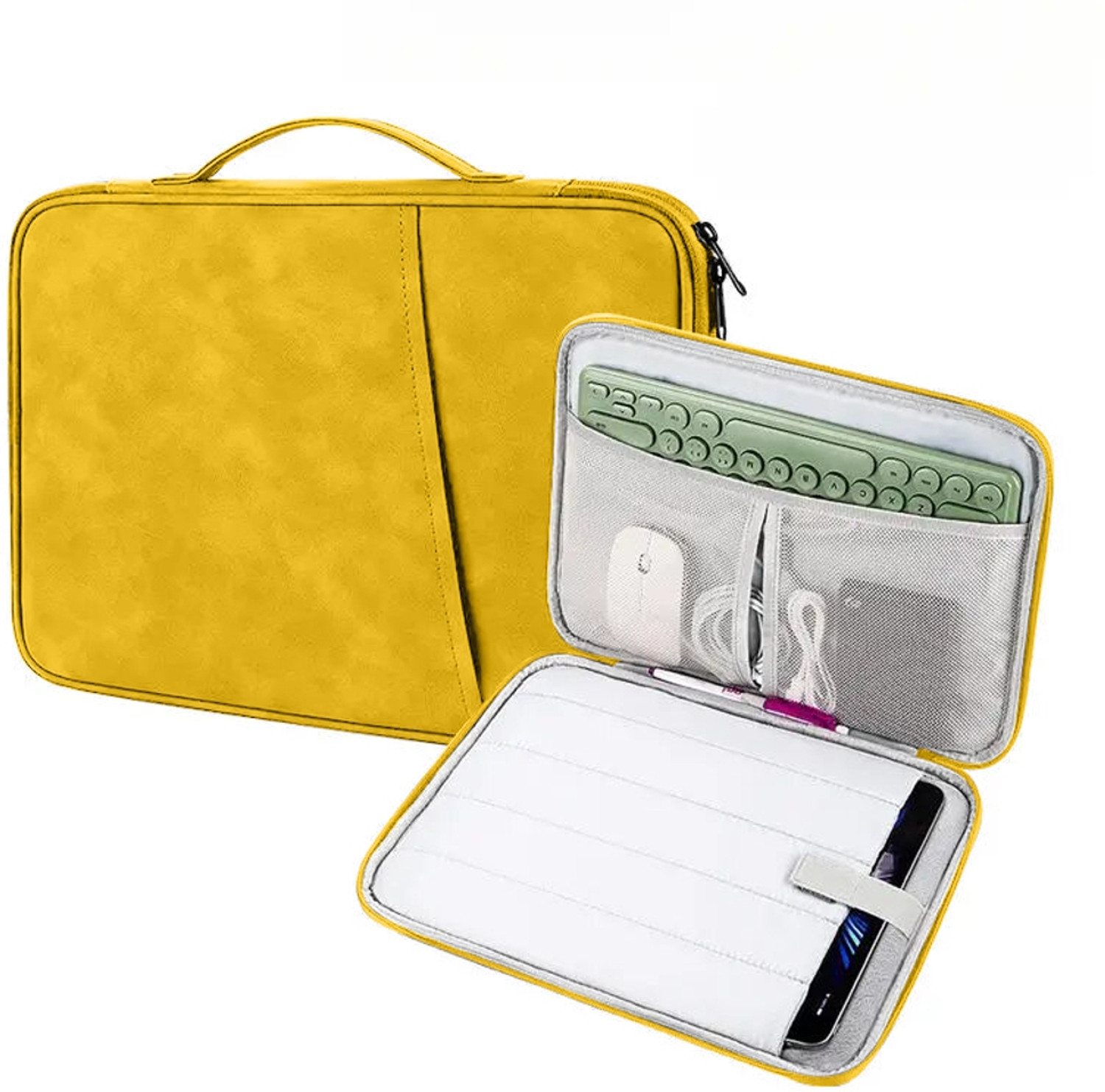 Image of MOCA Laptop Sleeve for 13 Inch MacBook Air M2 M1, 13 Inch MacBook Pro M2 M1 Laptop Sleeve /Cover (Yellow, 13 inch)