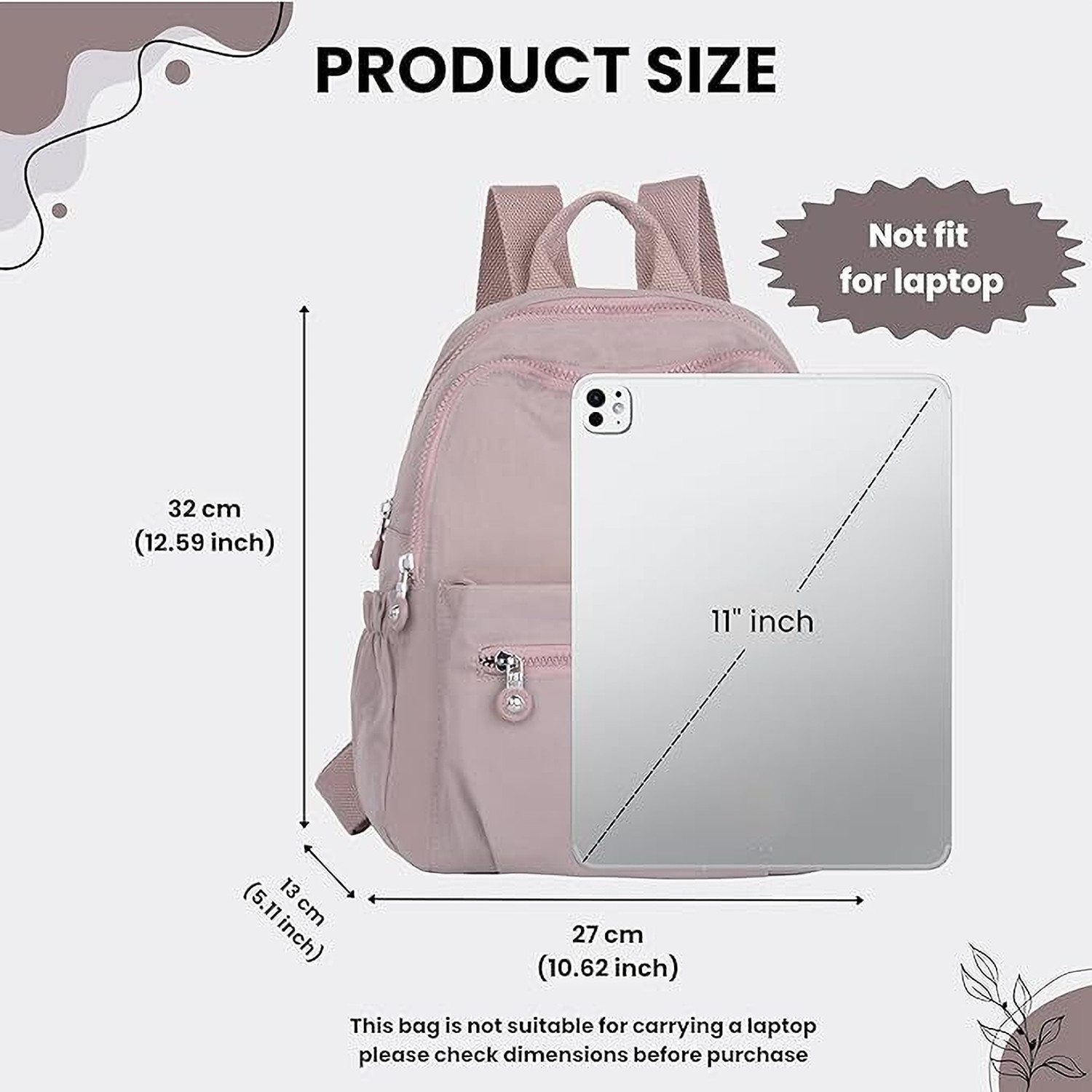 Image of TS WITH TECHSUN Stylish Simple Modern Bag Travel Casual Fashion Mini Bag Women backpack Bag Waterproof Backpack
