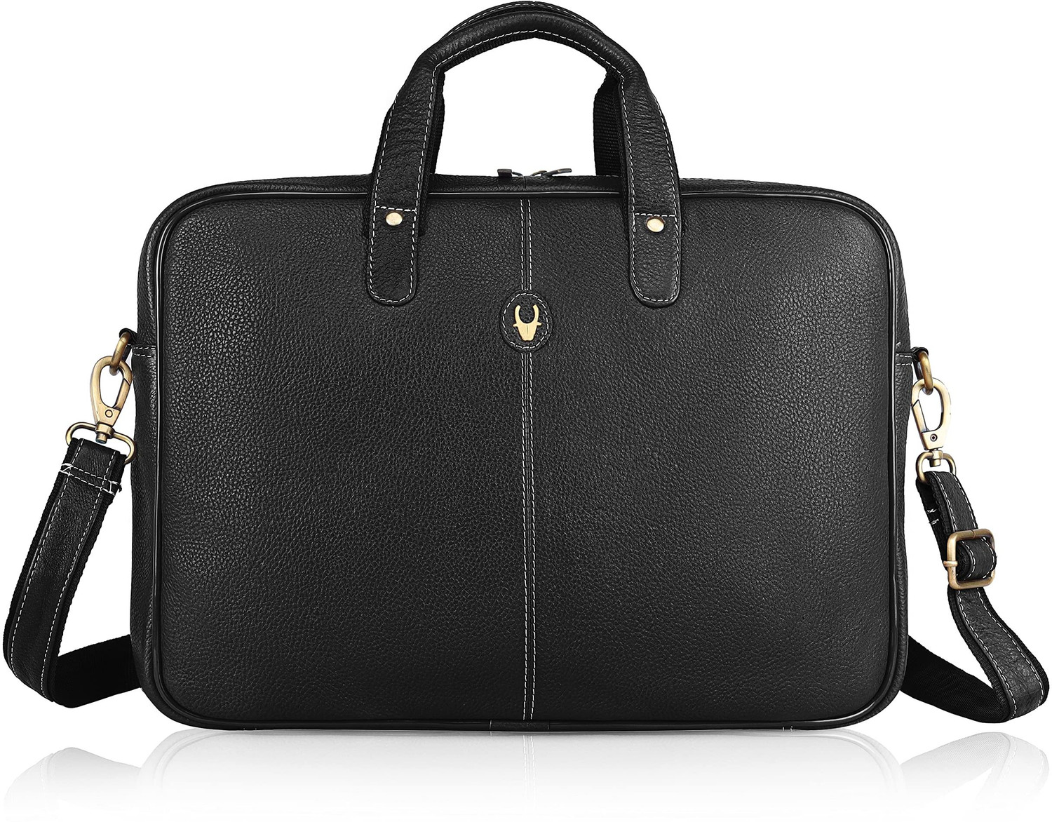 Image of WILDHORN Genuine Leather Laptop Messenger Bag for Men Messenger Bag