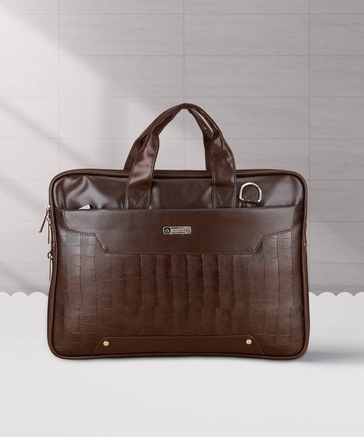 Flipkart.com | ZIPLINE Faux Leather Laptop Office Bag For Men