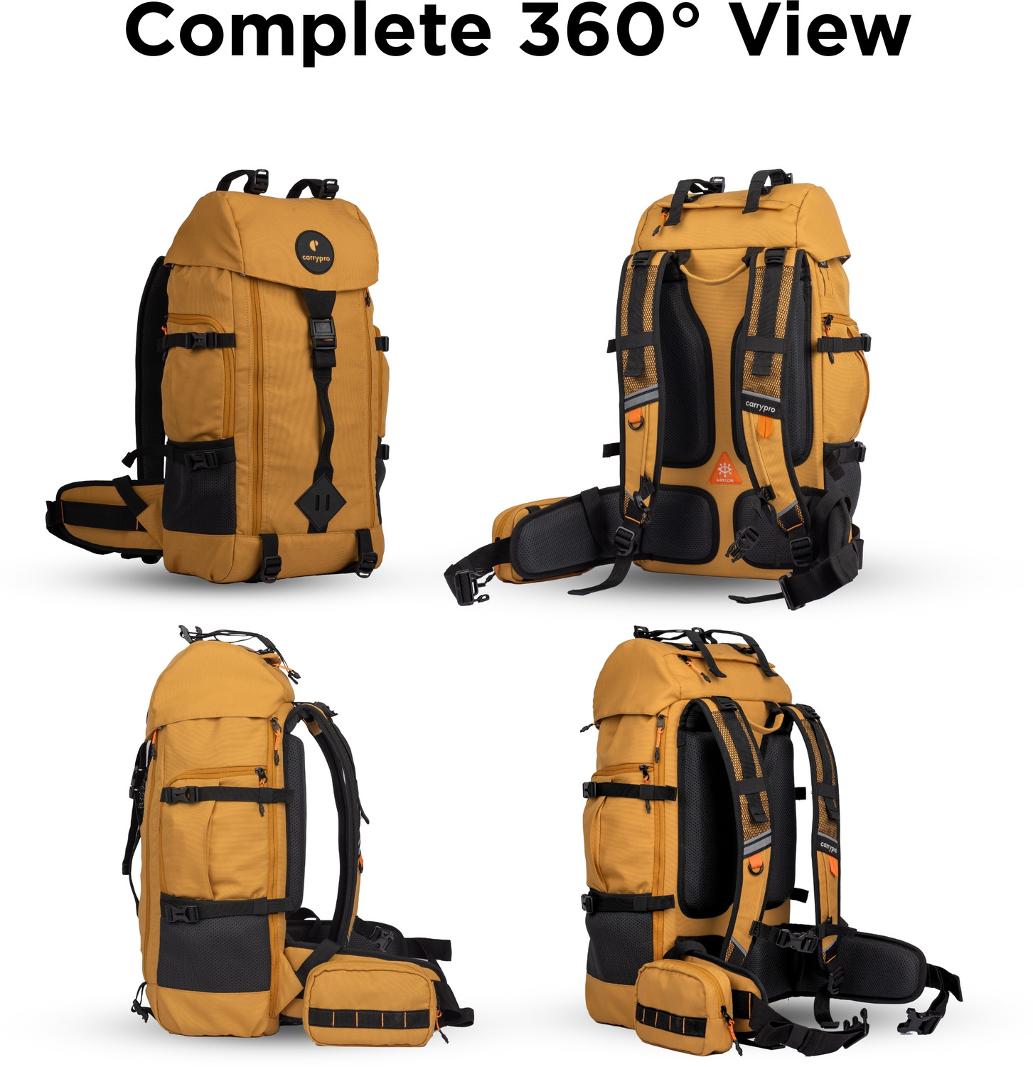 Image of CarryPro HOBO40 v2.0 Functional Travel Backpack Waterproof Backpack