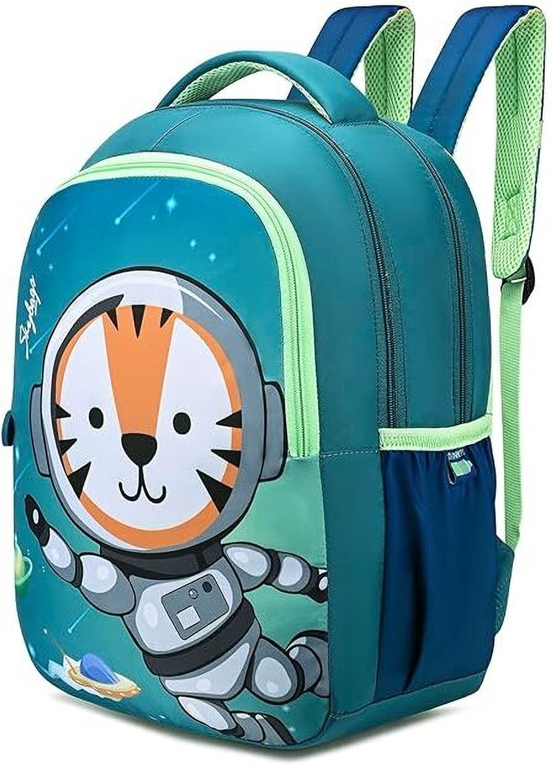 Image of SKYBAGS SNUGGLE 04 SCHOOL BACKPACK GREEN BLUE Waterproof School Bag