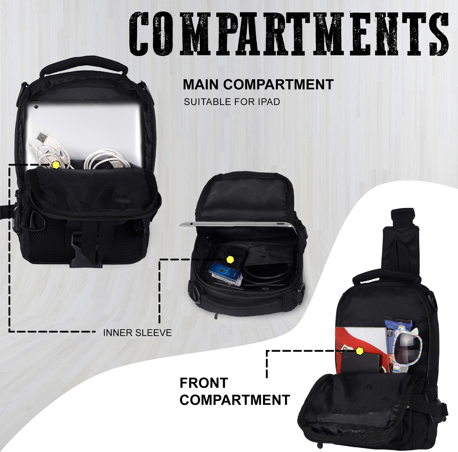 Image of F Gear Thames Black Multipurpose Bag