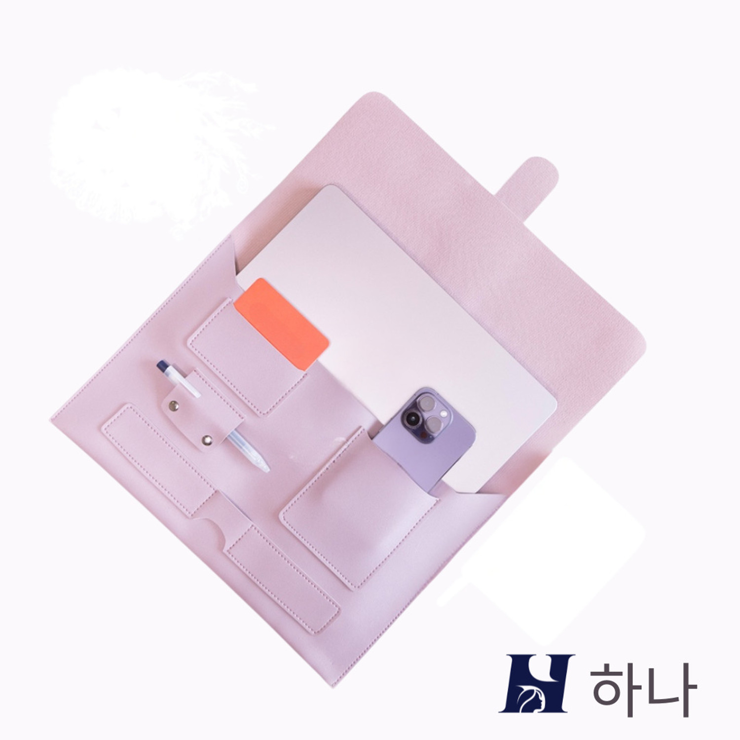 Image of Hana by HerFlask HF-HANA-LAVENDER Waterproof Laptop Sleeve /Cover