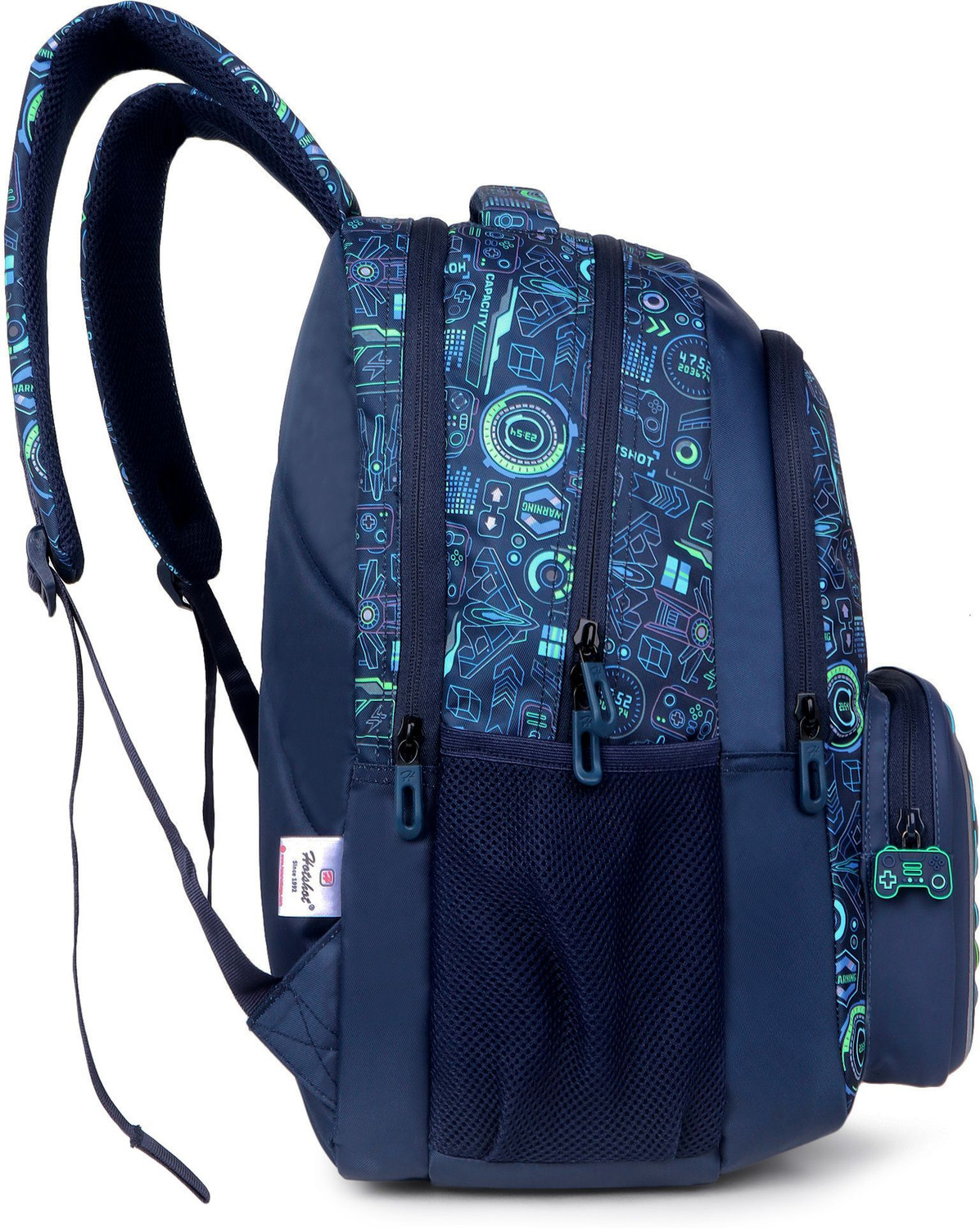 Image of HOT SHOT BY HOTSHOT GAMER 1446|SCHOOL BAG|TUTUION BAG|KIDS BAG|FOR BOYS&GIRLS School Bag (Dark Blue, 32 L)