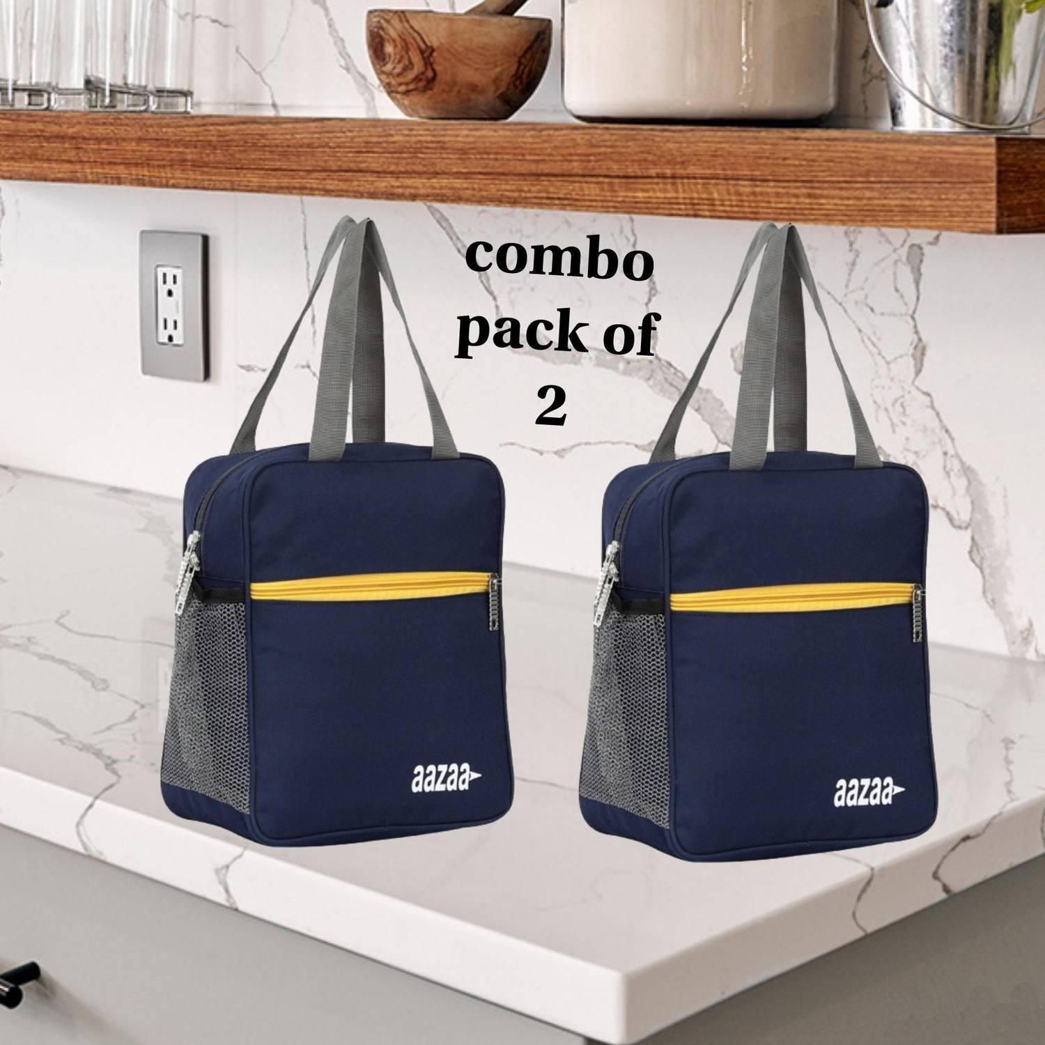 AAZAA Lunch bag, Tiffin Bag, storage bag 4 school, office picnic Travel Waterproof Lunch Bag