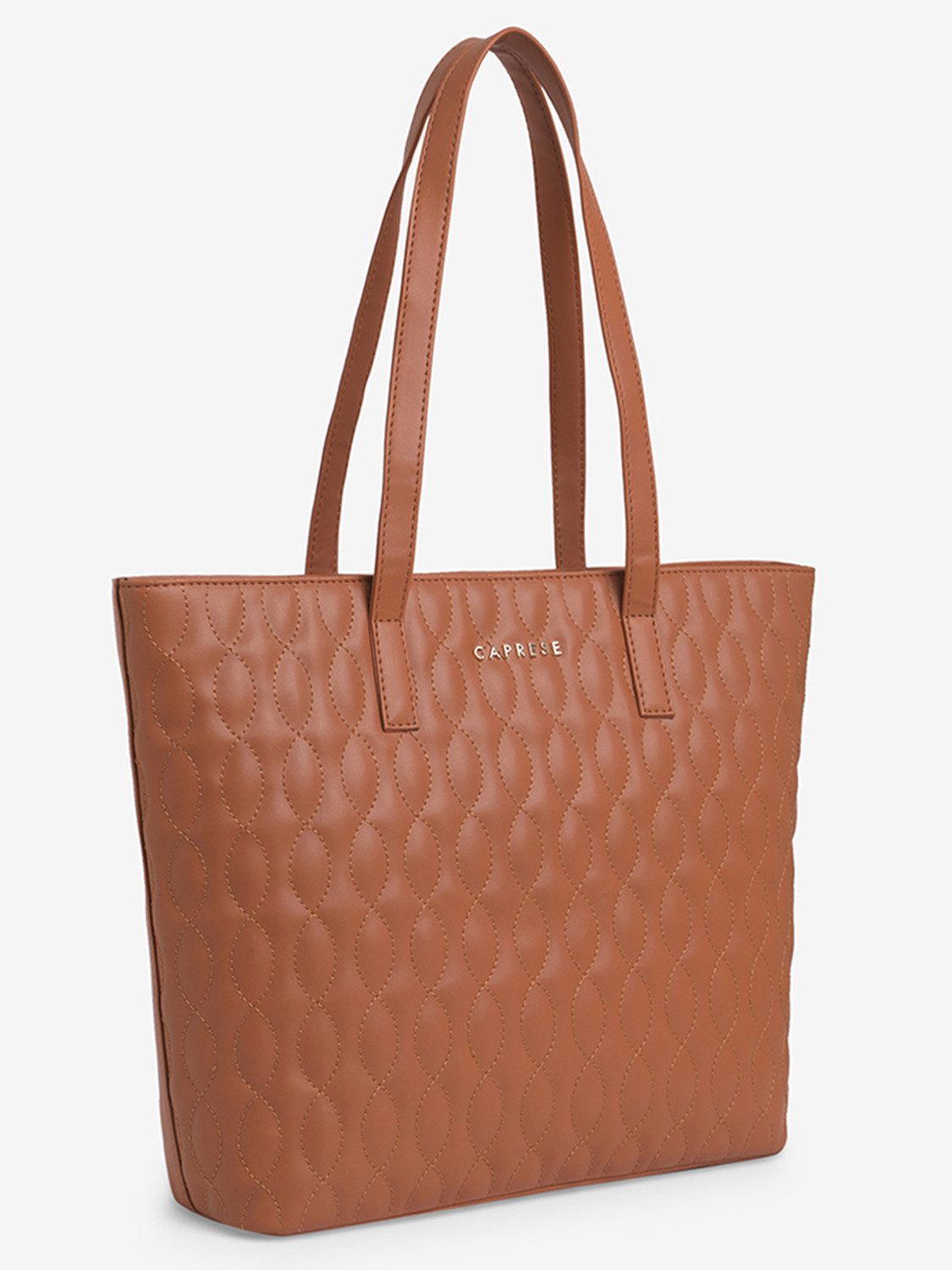 Image of Caprese Mubi Tote Medium Tan Bag for Women Multipurpose Bag