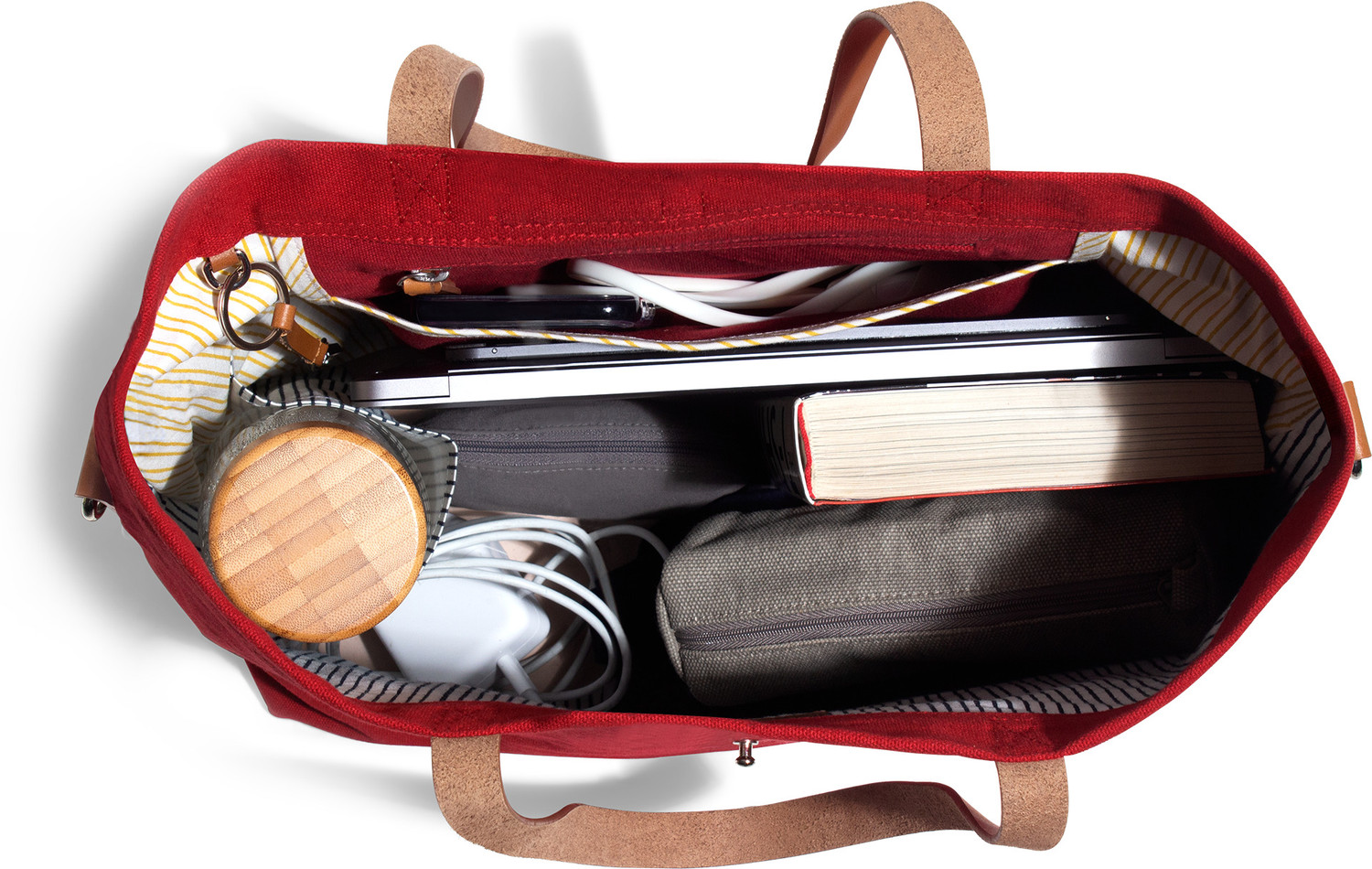 Image of DailyObjects Crimson Red Buoy Tote Bag Shoulder Bag