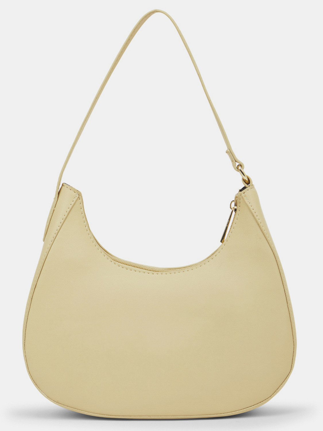 Image of Caprese Beth Baguette Medium Dark Beige Shoulder and Handheld Bag for Women Shoulder Bag