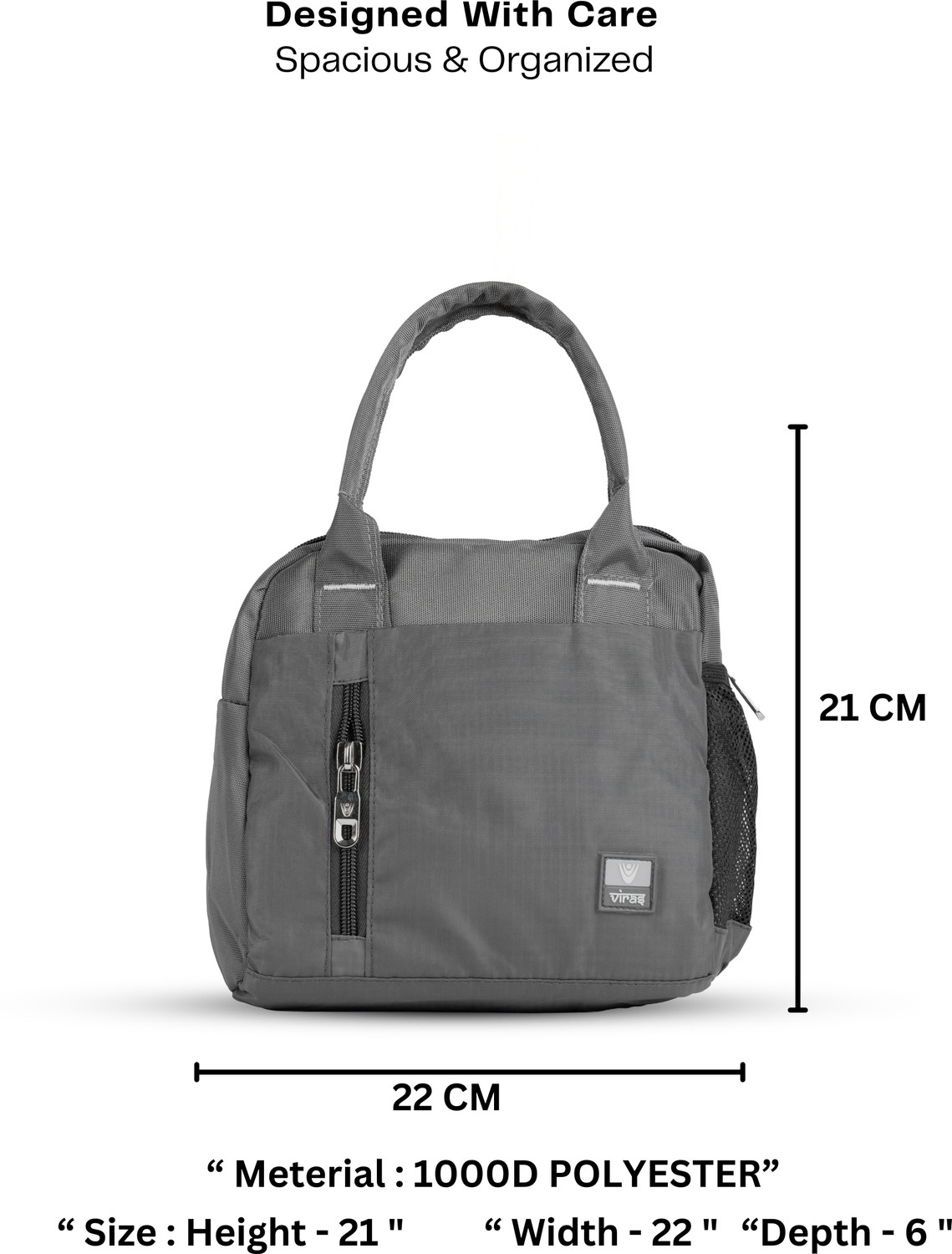 Image of Viras FLUXY Lunch Bag | Spacious, Durable, Leakproof, Reusable Waterproof Lunch Bag Waterproof Lunch Bag