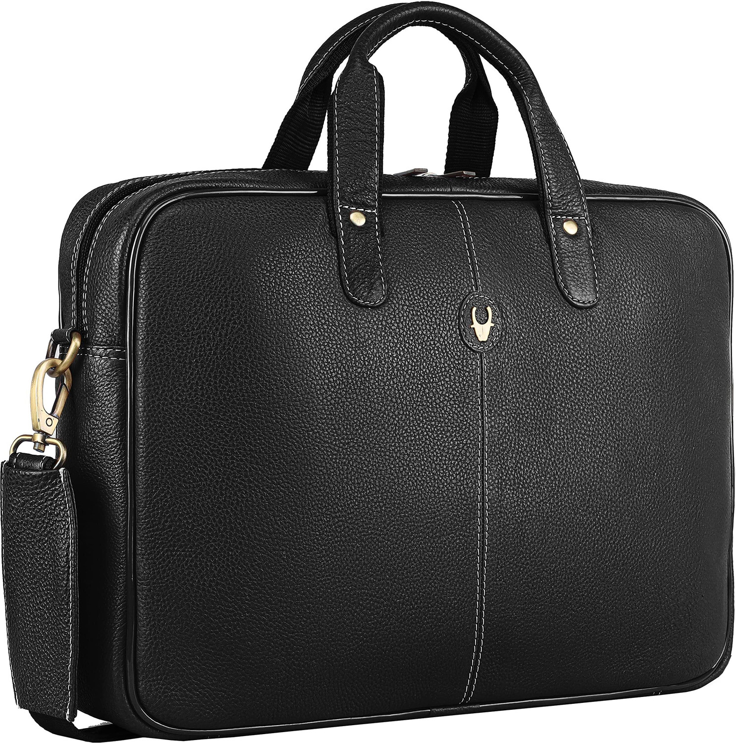 Image of WILDHORN Genuine Leather Laptop Messenger Bag for Men Messenger Bag