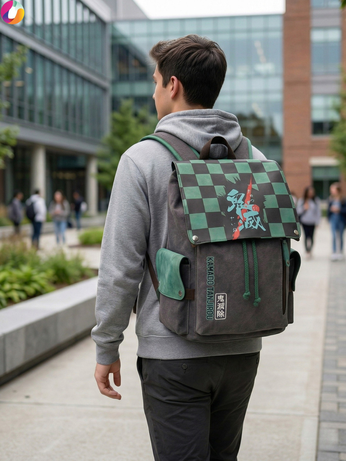 Image of RUVIDO CASO Tanjiro Anime Backpack | Durable Premium Bag for College,Travel, Office & Fans Backpack
