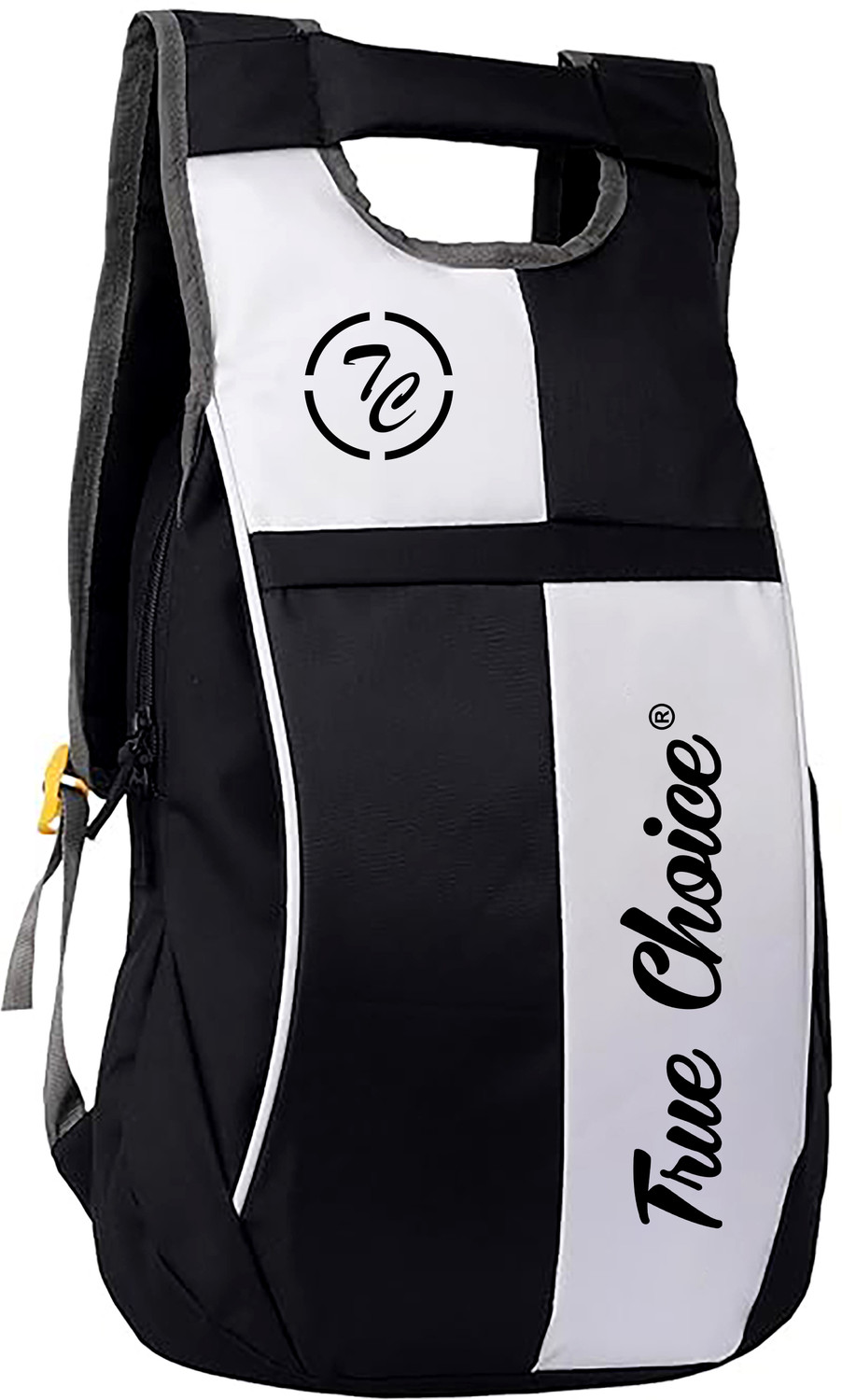 Image of TrueChoice Casual Bag for Men Women, Boys Girls, Coaching and Travelling Bag Waterproof Backpack (White, Black, 25 L)