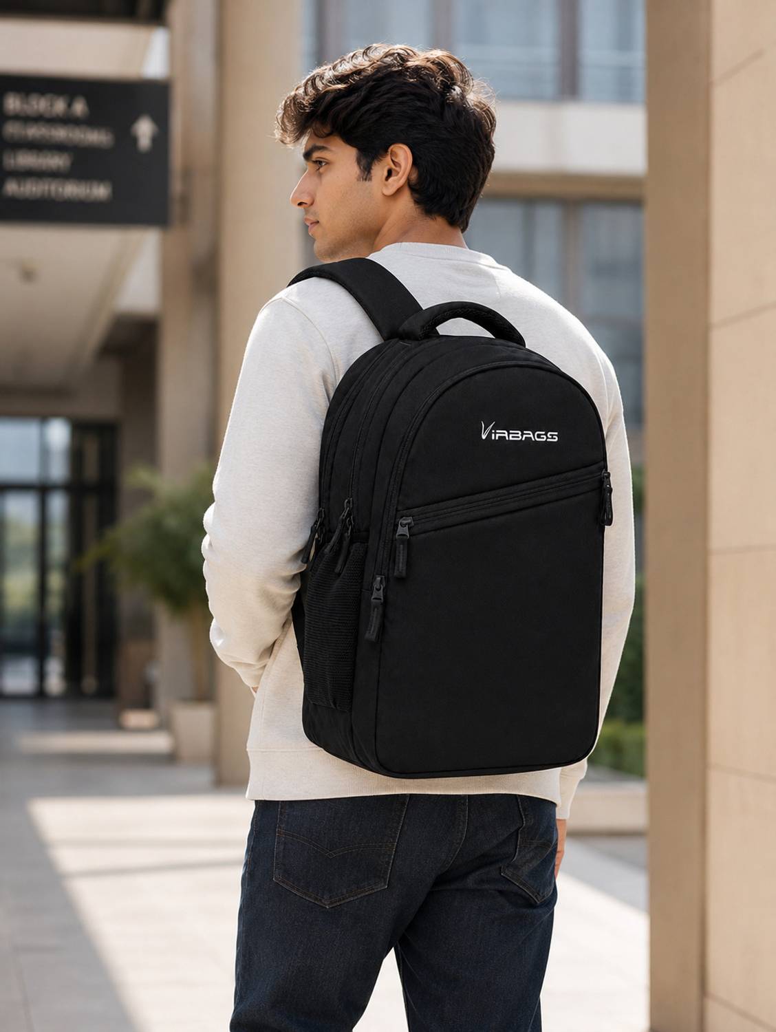 Viabags Alpha Waterproof Backpack Black - Image 5