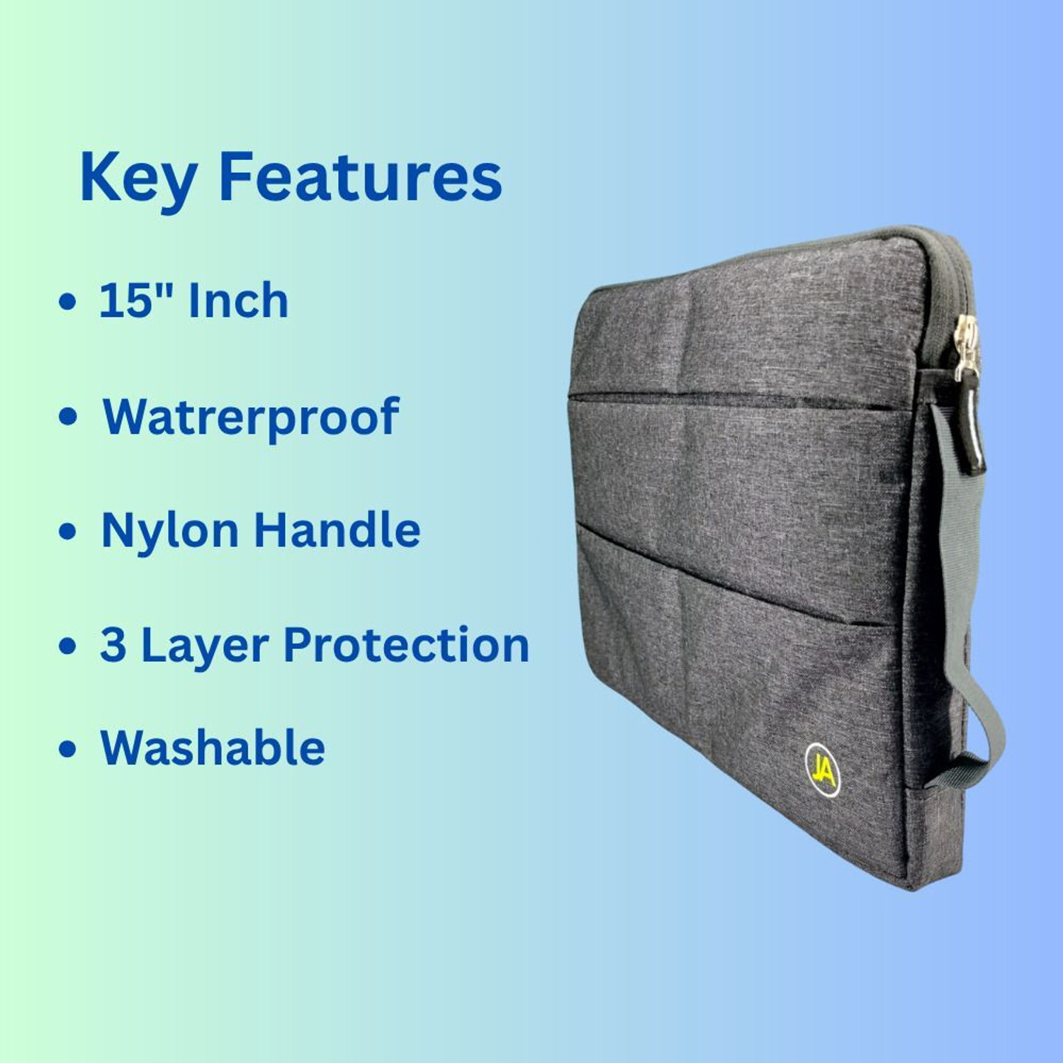 Image of JA traders Laptop Sleeve Waterproof Laptop Sleeve /Cover