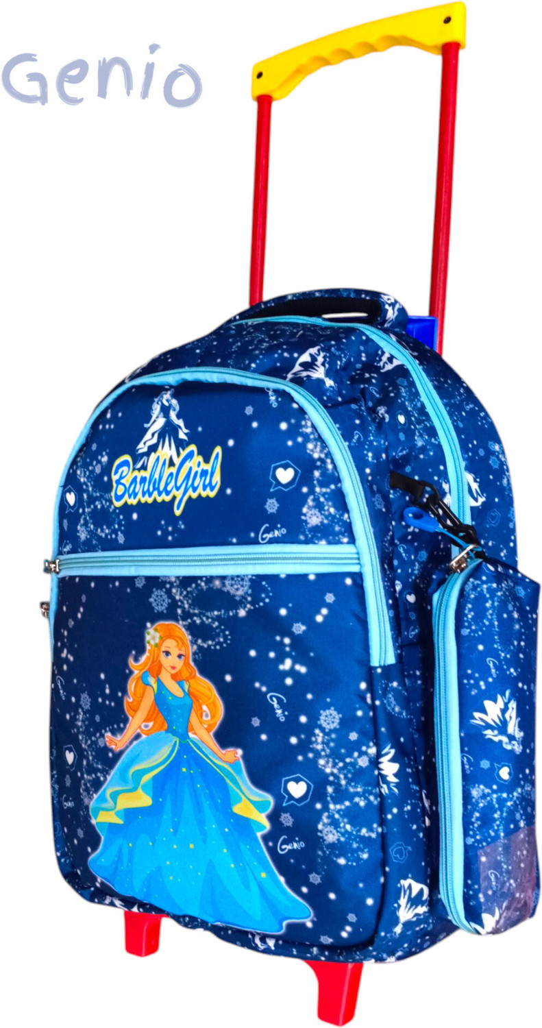 Image of Genio BARBLE School Kids Trolly Bag - 18 In- Queen Navy Waterproof (NAVY, 35 L) Waterproof Trolley