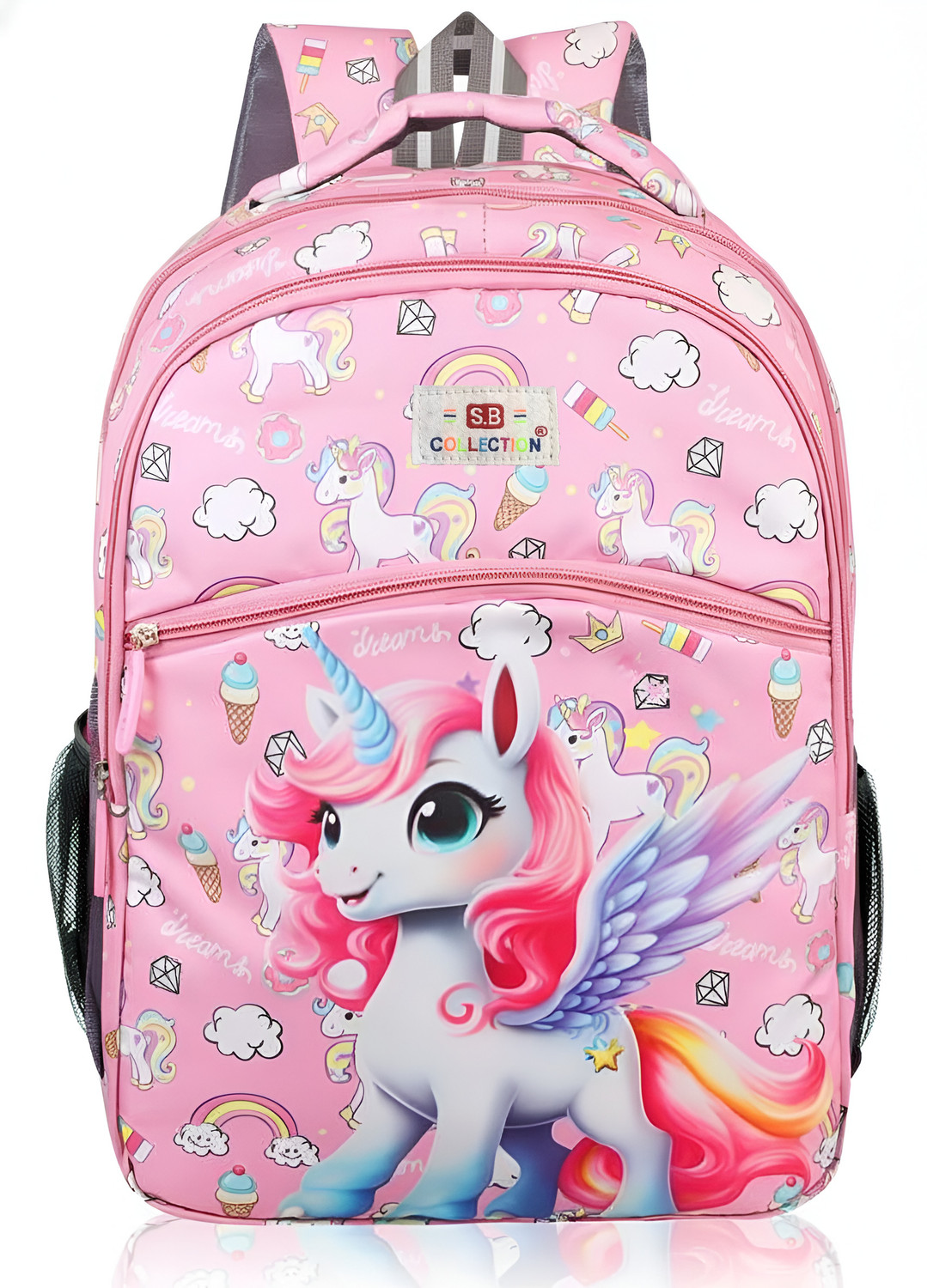 Image of SBCOLLECTION Classy Printed Comfortable Use for Class 1 to 12 Yrs Kids Coaching Picnic Waterproof School Bag
