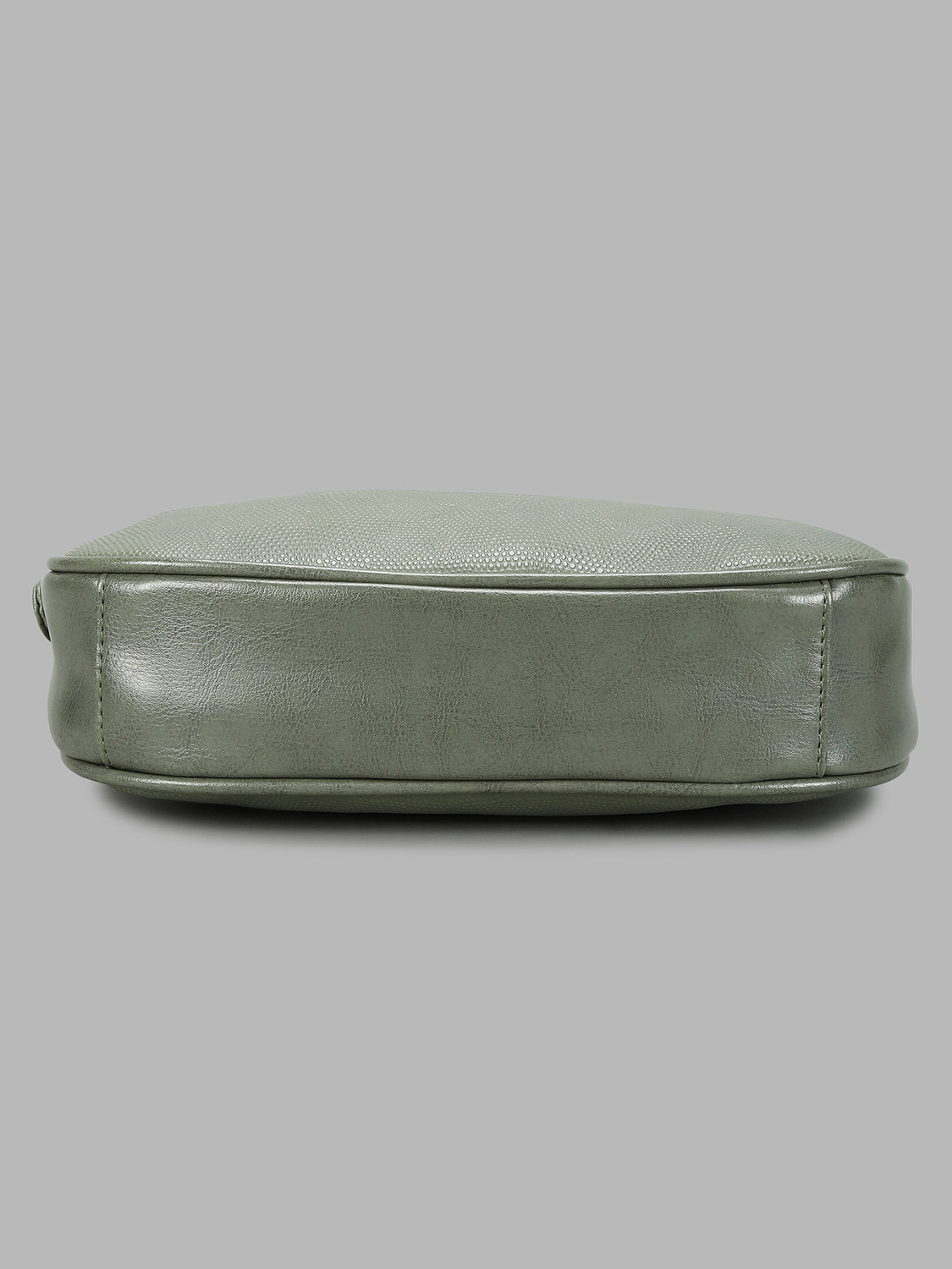 Image of Caprese Zenith Baguette Medium Sage Green Shoulder and Handheld Bag for Women Shoulder Bag