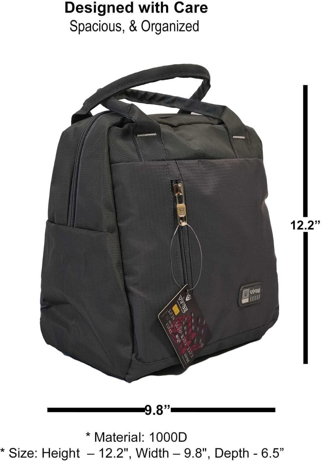 Image of Viras FLUXY Big Lunch Bag |Spacious, Durable, Leakproof, Reusable Waterproof Lunch Bag Waterproof Lunch Bag