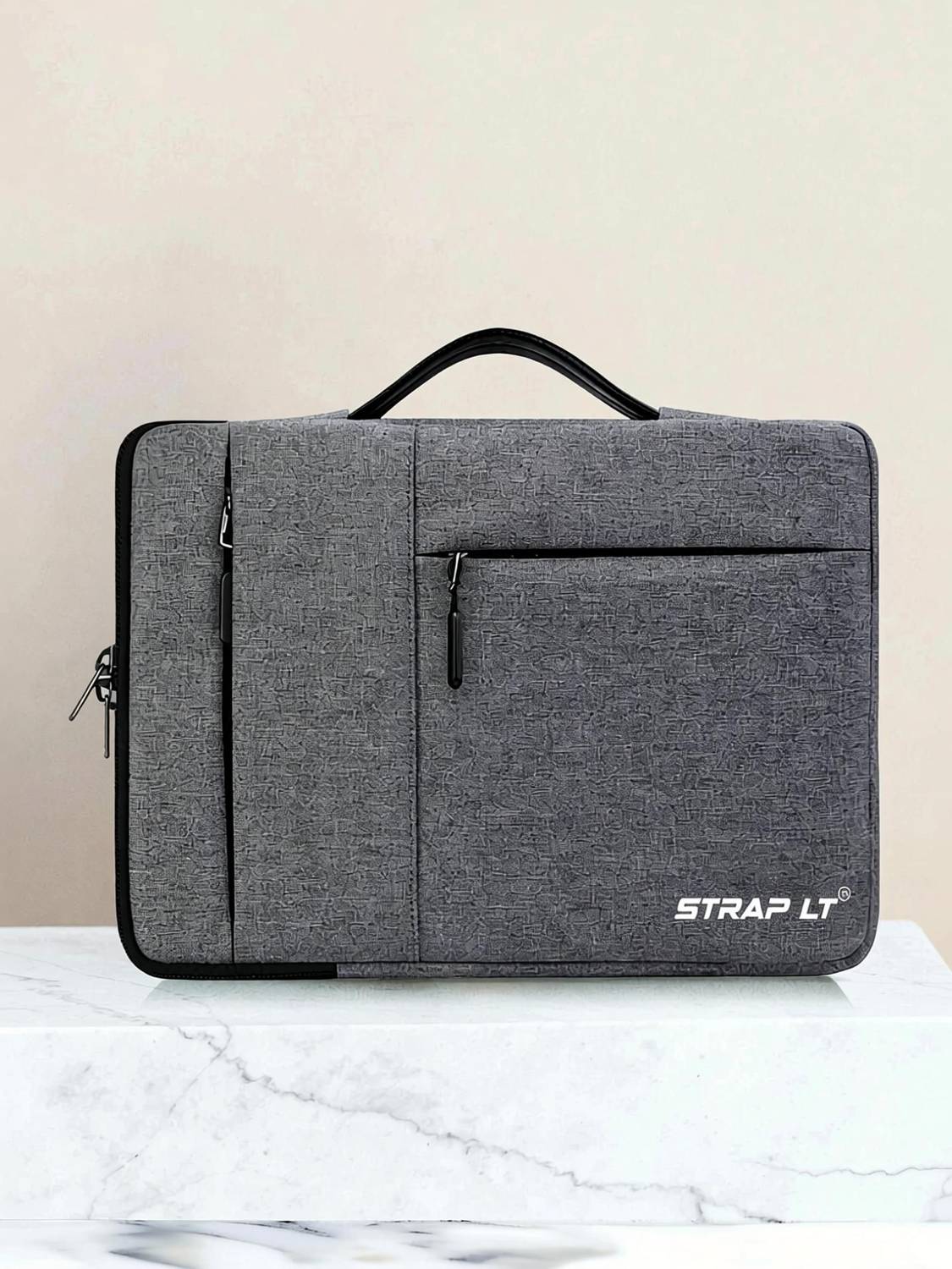Straplt 15-16 Inch Laptop Sleeve, Dark Gray - Image 2