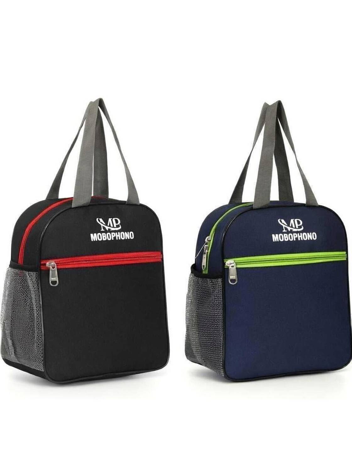 Mobophono COMBO PACK OF 2 MULTIPURPOSE TIFFIN BAG FOOD BAG REGULAR SIZE Waterproof Lunch Bag