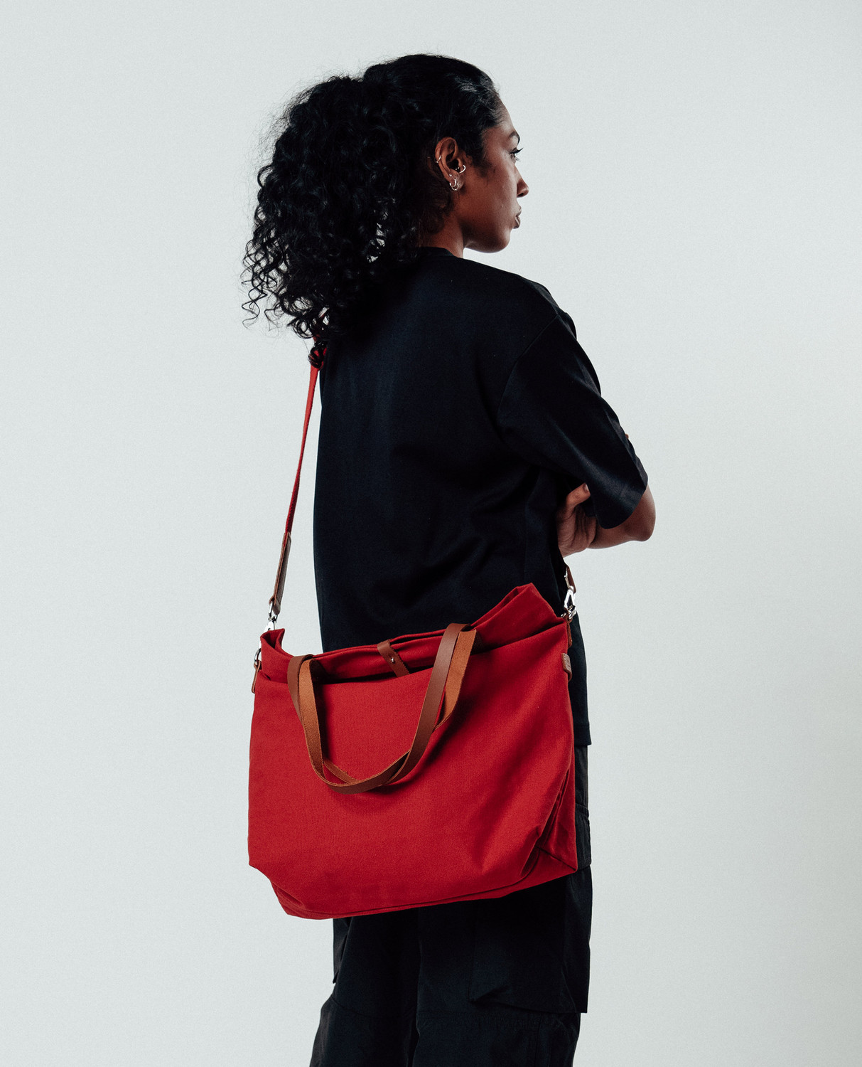 Image of DailyObjects Crimson Red Buoy Tote Bag Shoulder Bag