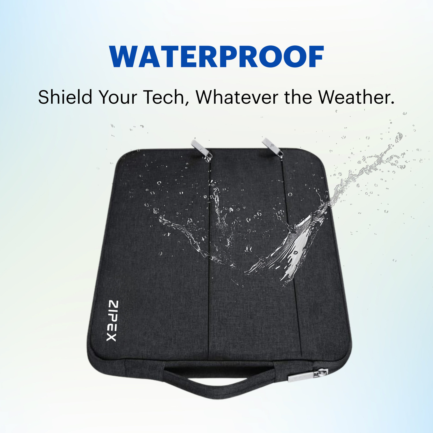 Image of ZIPEX 16 Inch Compact Laptop Case with Handle Waterproof Laptop Sleeve /Cover