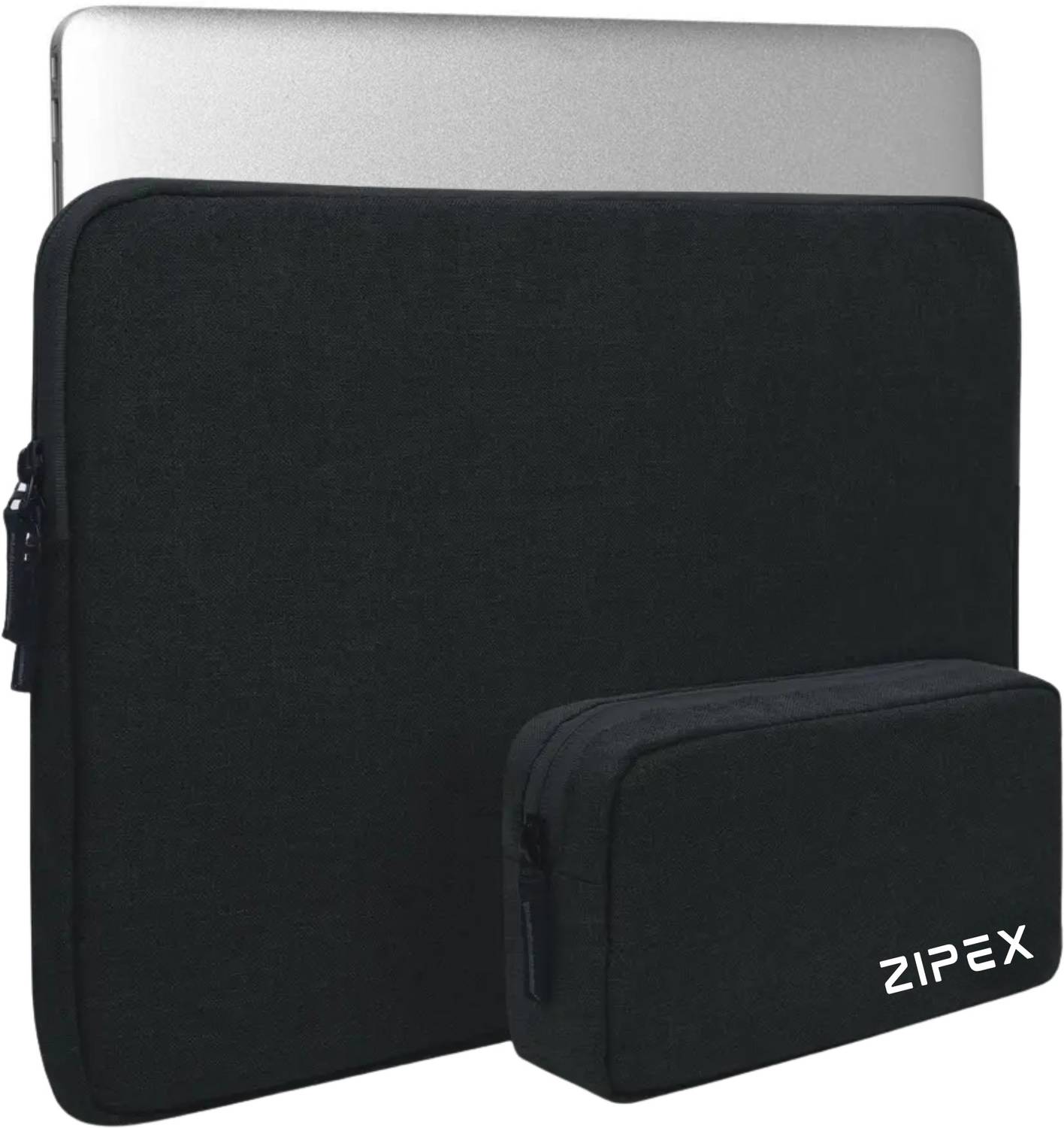 ZIPEX Laptop Sleeve Case and Charger Pouch | for All 13-14 Inch Laptops | Waterproof Laptop Sleeve/Cover