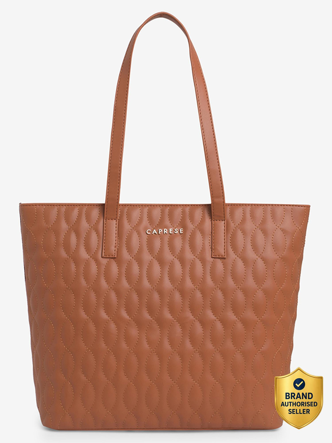 Image of Caprese Mubi Tote Medium Tan Bag for Women Multipurpose Bag