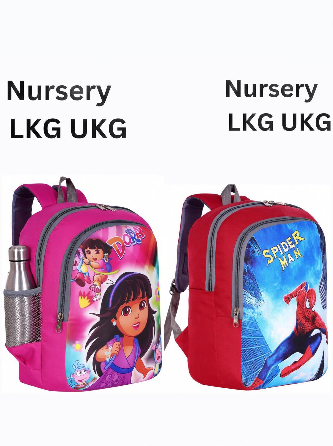 Banon 2pc 15x11 inch pre-School For Narsary(LKG/UKG)Girls/Boys kids School Bag Waterproof School Bag