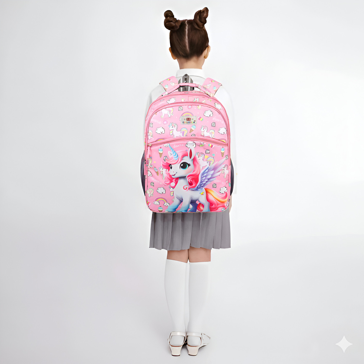 Image of SBCOLLECTION Classy Printed Comfortable Use for Class 1 to 12 Yrs Kids Coaching Picnic Waterproof School Bag