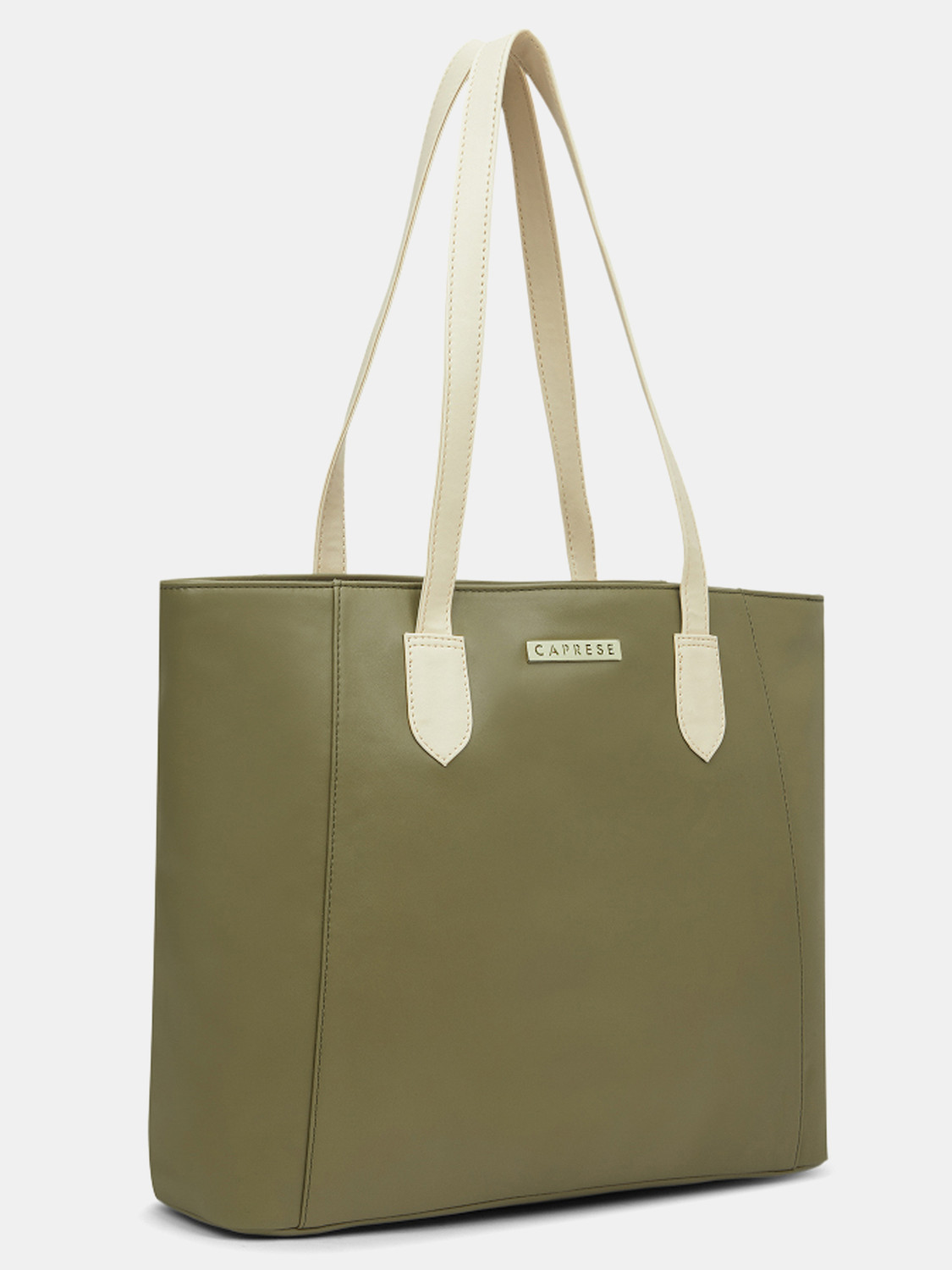 Image of Caprese Devon Tote Large Olive Green Bag for Women Shoulder Bag
