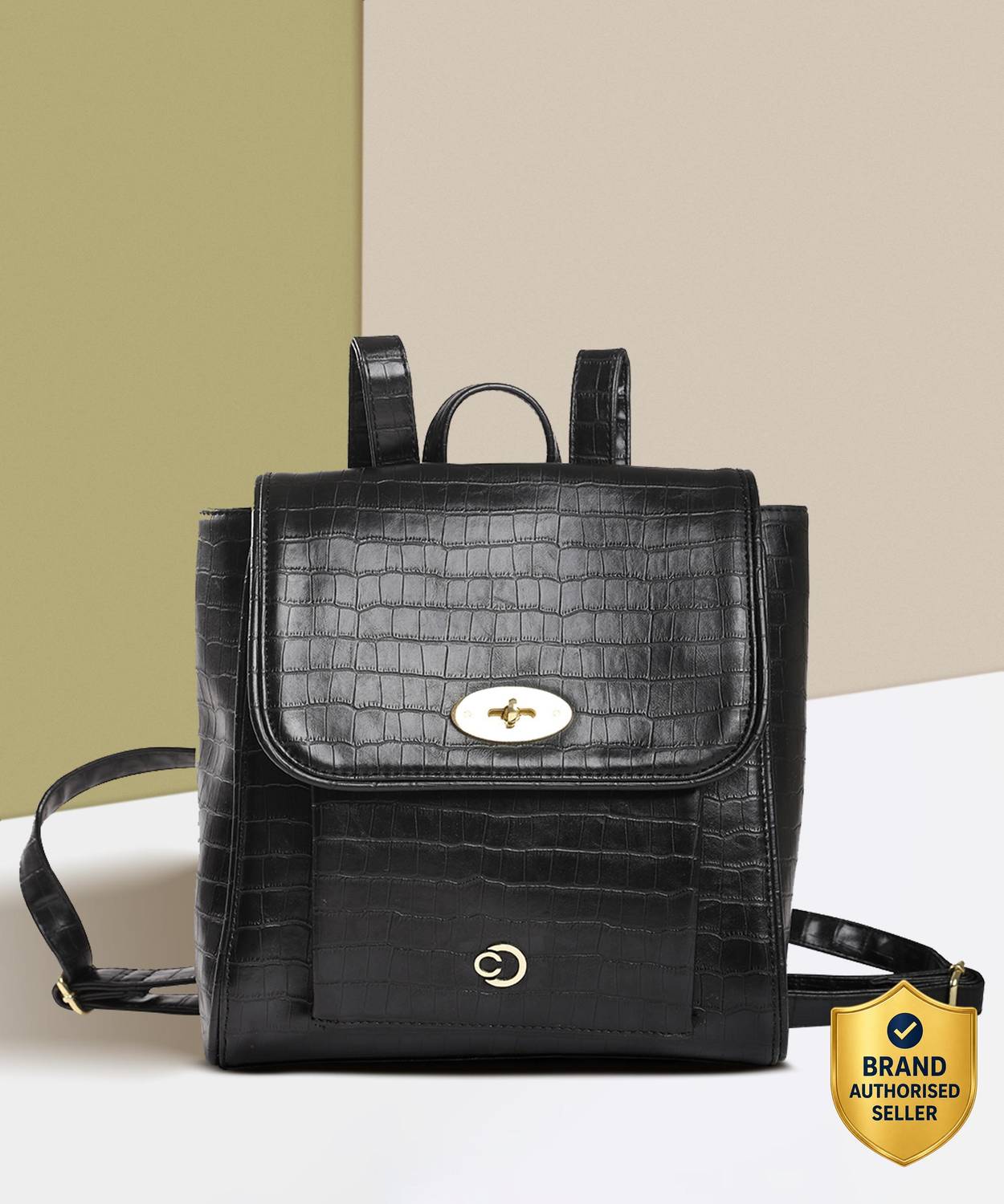 Caprese TREZA BACKPACK MEDIUM BLACK Backpack
