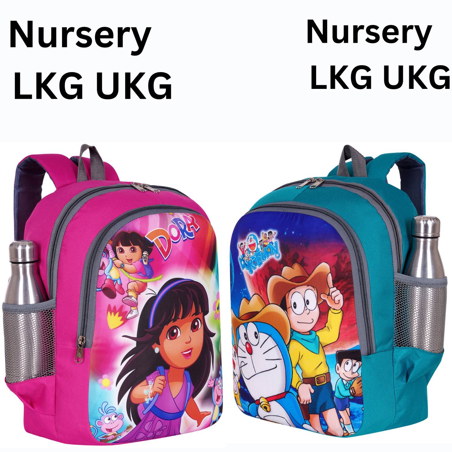Banon 2pc 15x11 inch pre-School For Narsary(LKG/UKG)Girls/Boys kids School Bag Waterproof School Bag