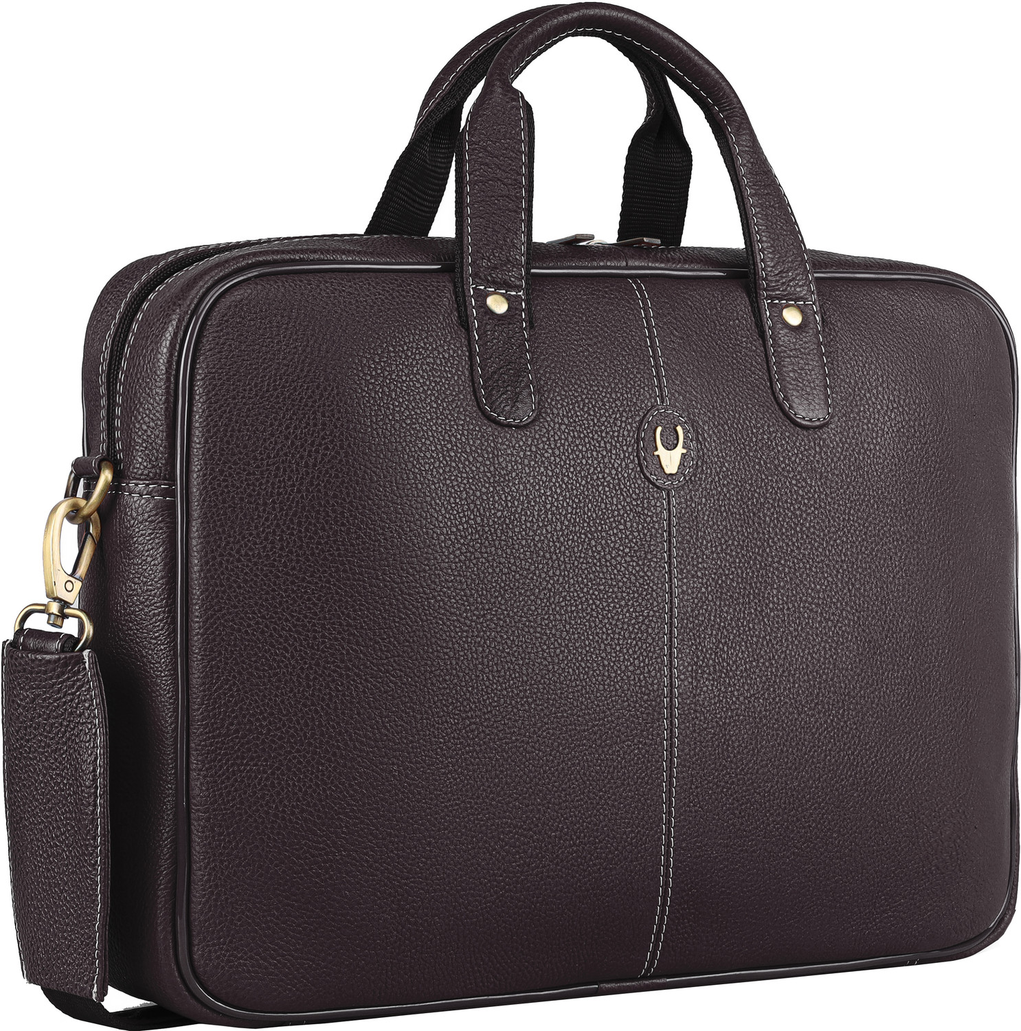 Image of WILDHORN Genuine Leather Laptop Messenger Bag for Men Messenger Bag