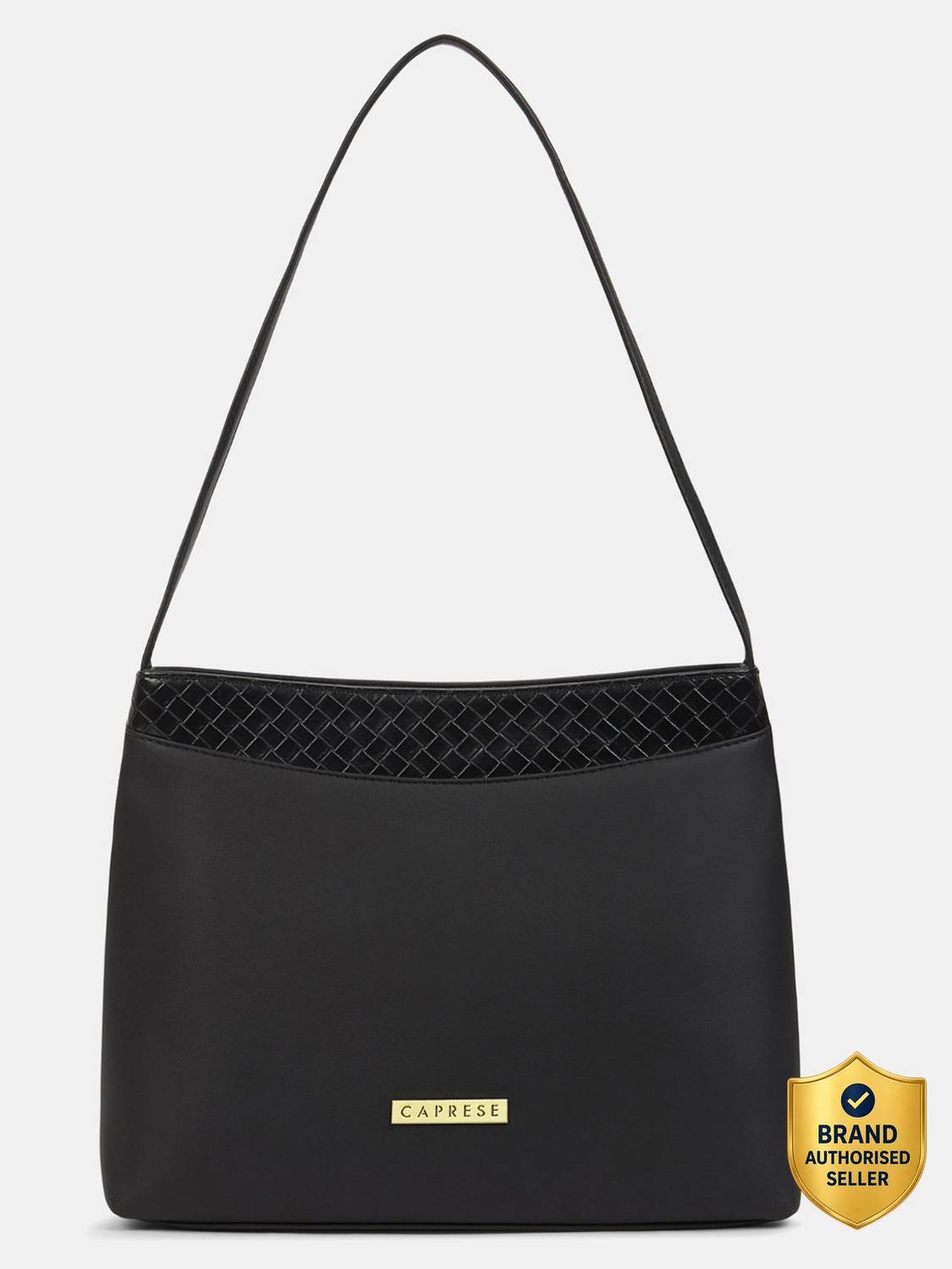 Caprese Fairy Hobo Medium Black Bag for Women Shoulder Bag