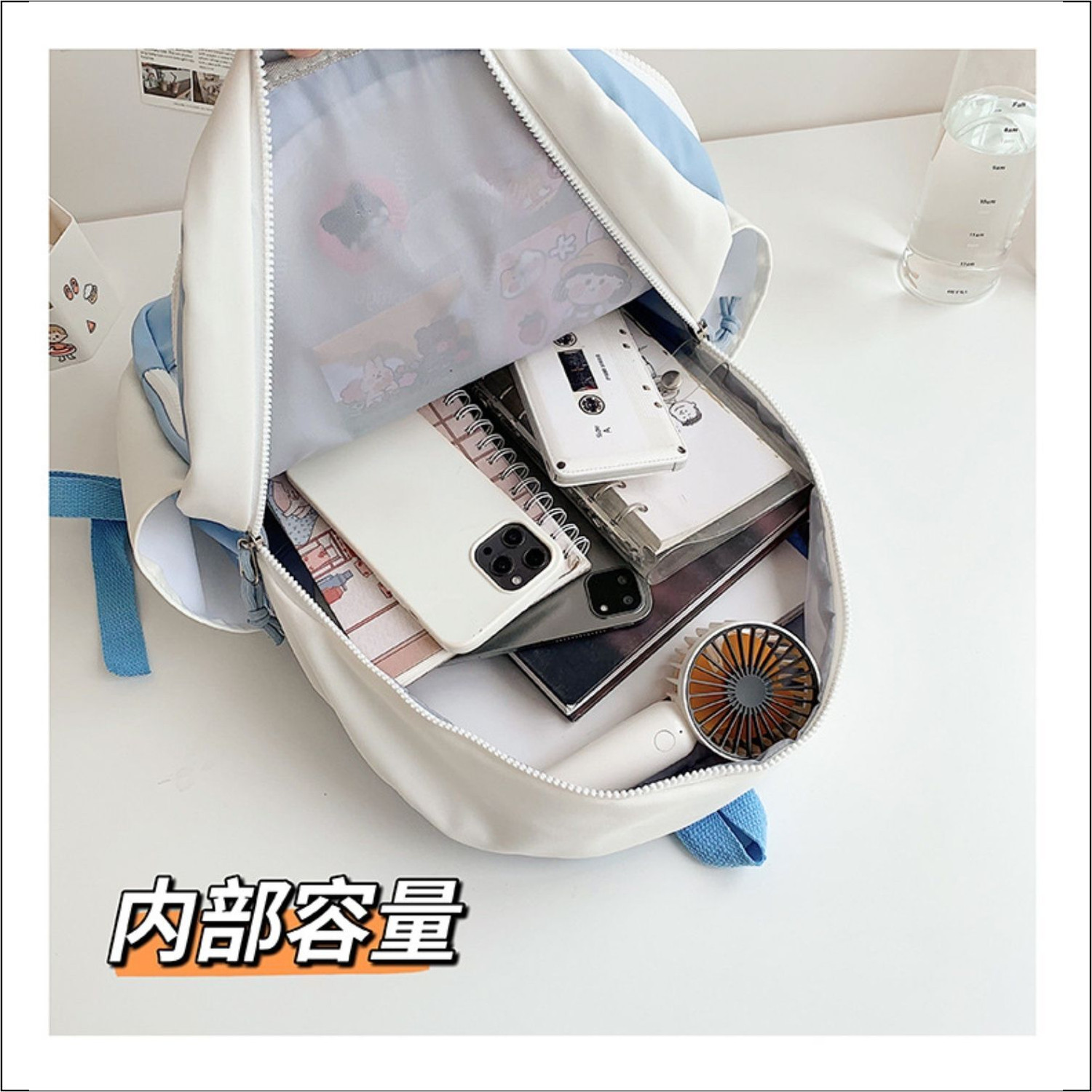 Image of Tinytot SB288 02 Japanese Style Korean Unisex School College Casual Laptop Backpack Bag Waterproof School Bag