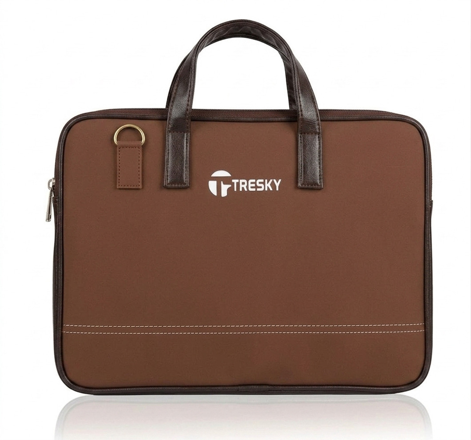 Image of TRESKY Laptoo file sling Bag Waterproof Laptop Sleeve /Cover (Tan, Brown, 15 L)