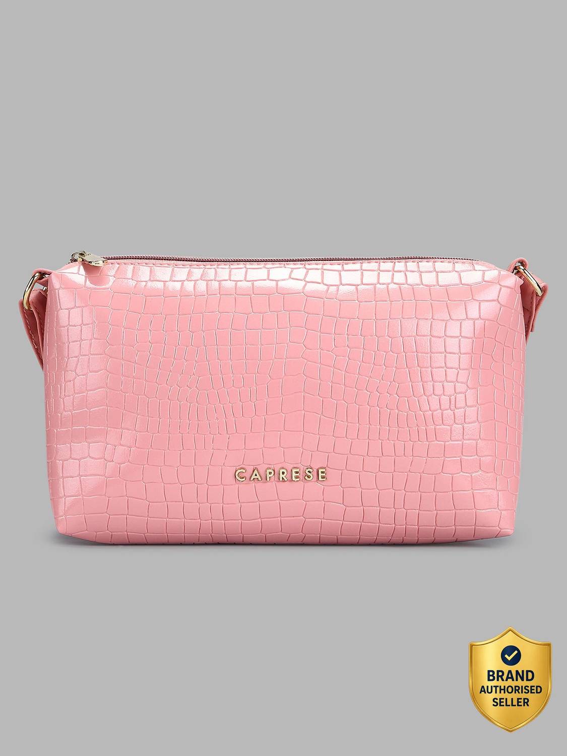 Caprese Suzie Sling Medium Powder Pink Bag for Women Sling Bag