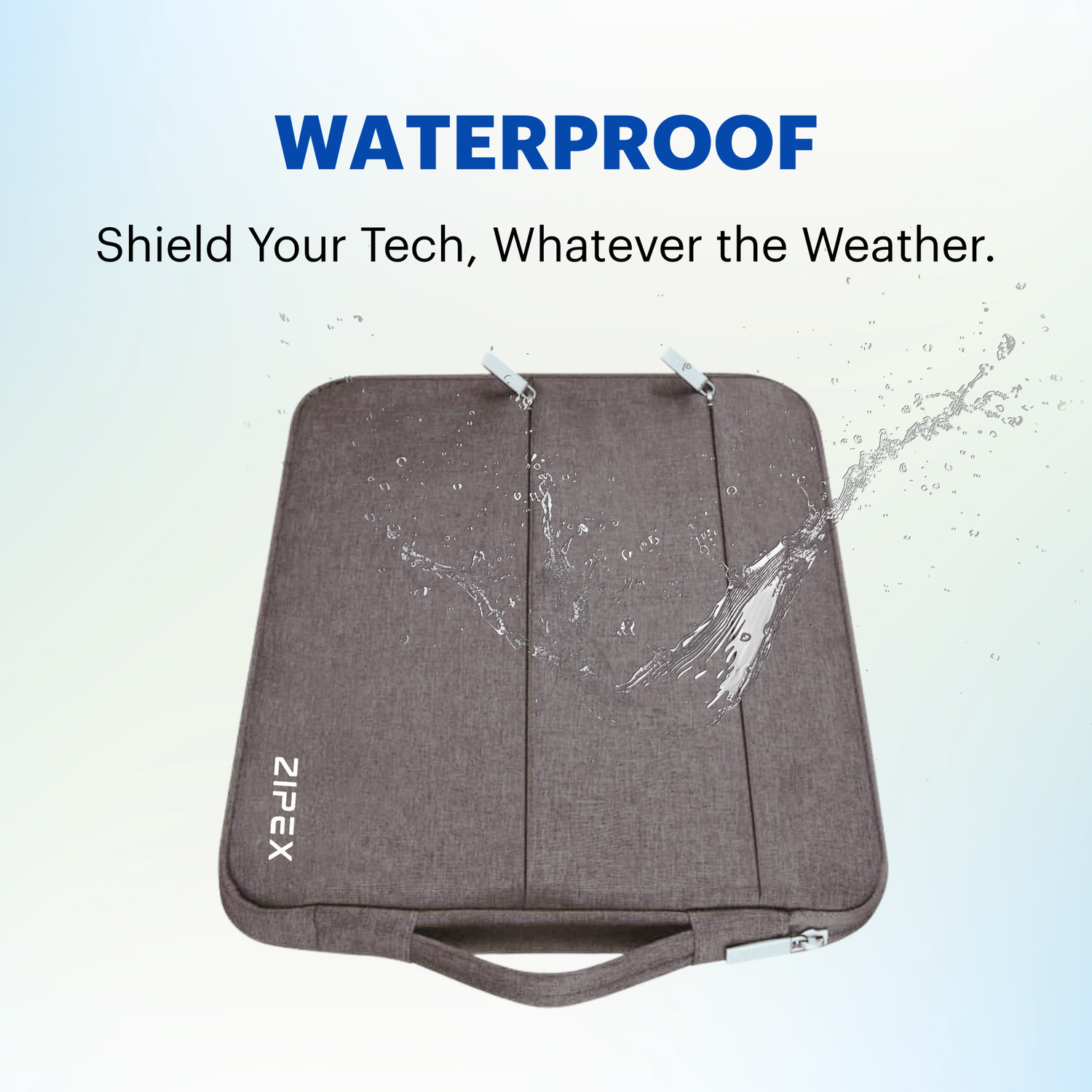 Image of ZIPEX 16 Inch Compact Laptop Case with Handle Waterproof Laptop Sleeve /Cover