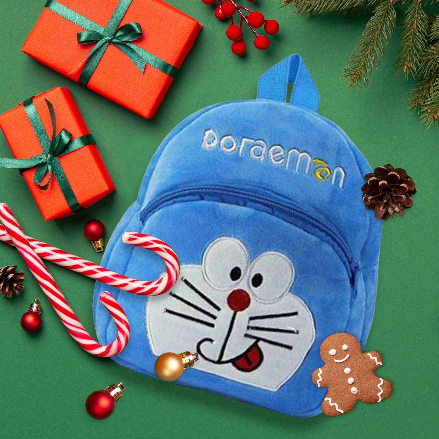 BlingNBeats Doraemon Premium Quality Soft Children, Kids, Baby, Velvet special_bag girls School Bag