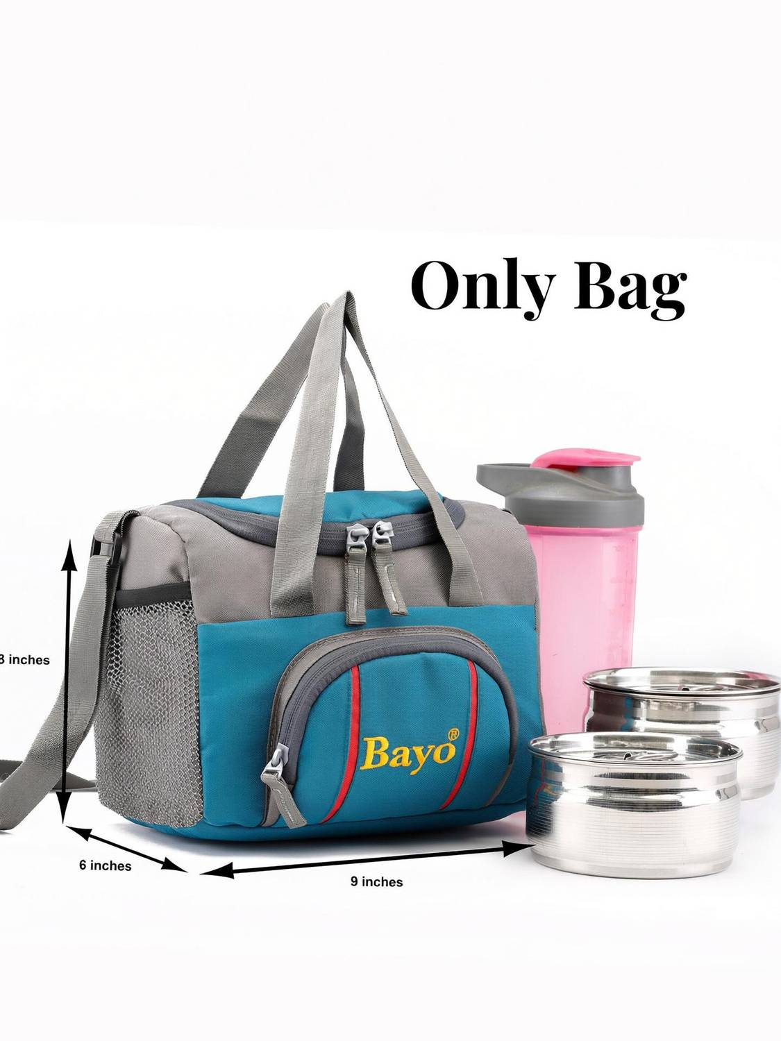 bayo 10L,Lunch Tiffin Bag for School Collage Office & Picnic for men women Boys girls Waterproof Lunch Bag