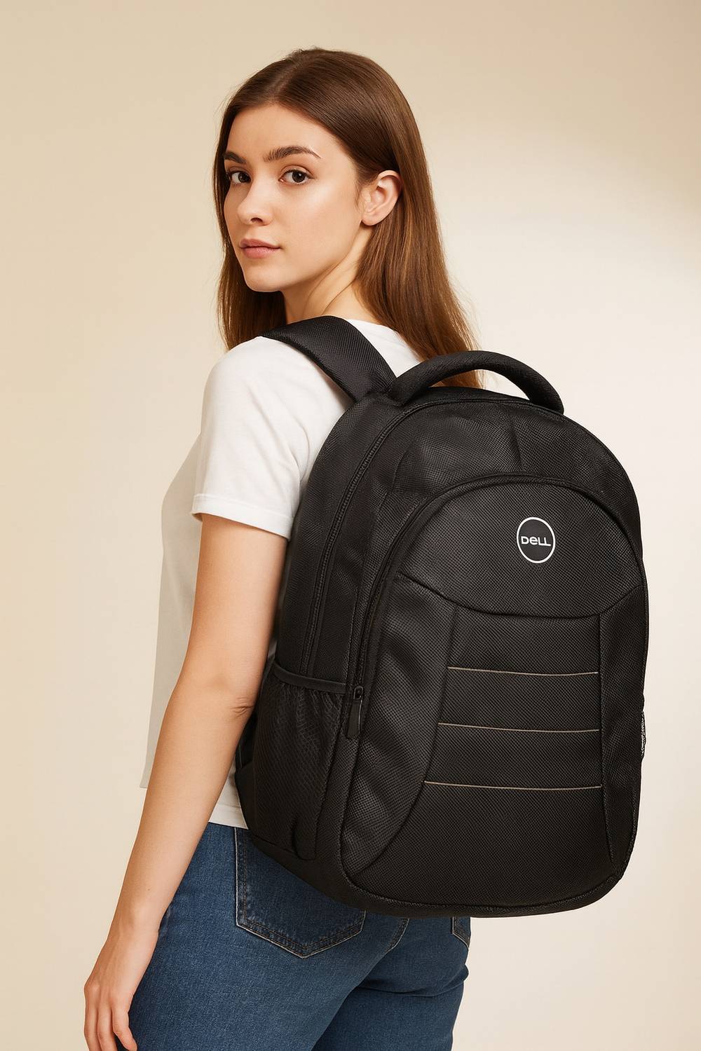 DELL 15.6 inch Expandable Laptop Backpack (Black) Waterproof Shoulder Bag DELL 15.6 inch Expandable Laptop Backpack (Black) Waterproof Shoulder Bag