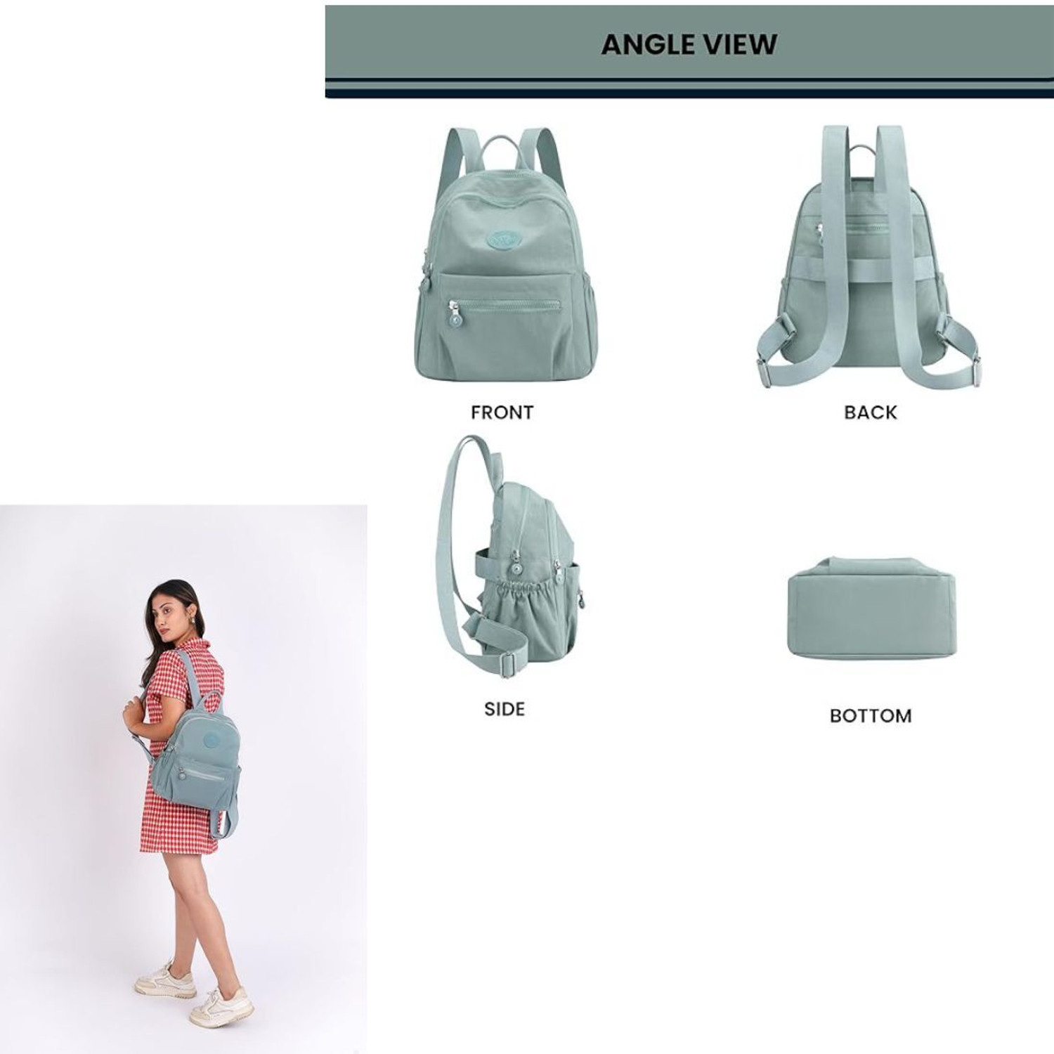 Image of TS WITH TECHSUN Stylish Simple Modern Bag Travel Casual Fashion Mini Bag Women backpack Bag Waterproof Backpack