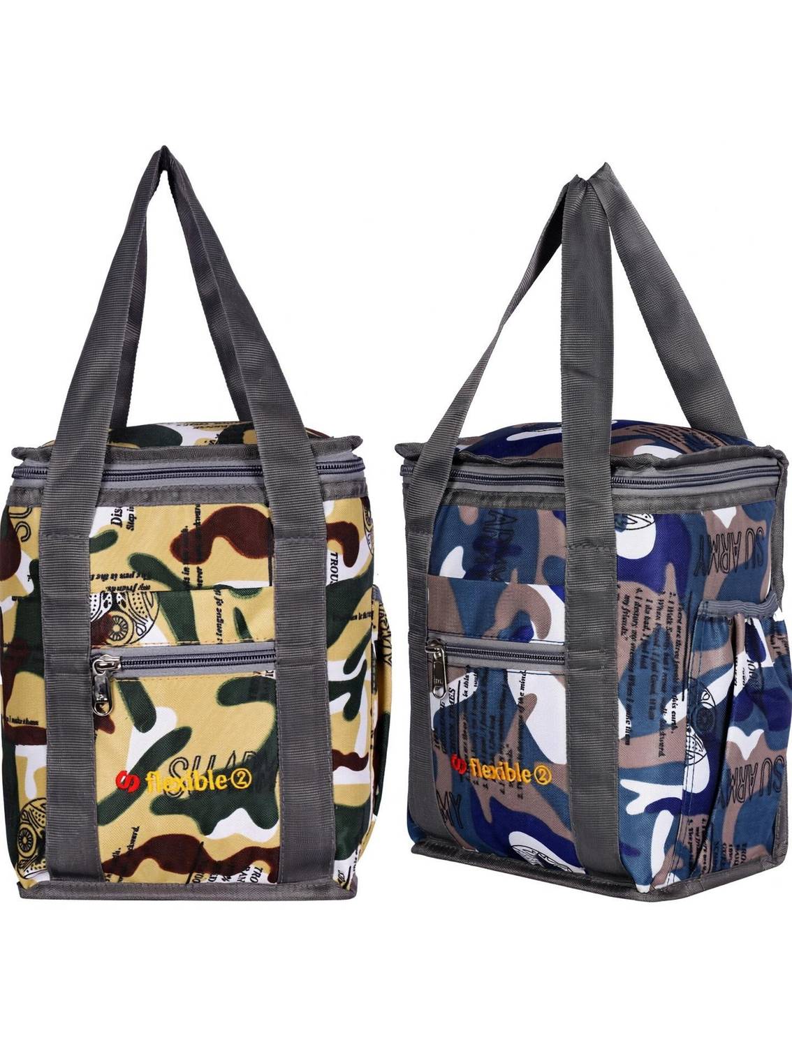 Flexible Branded Premium Quality Combo(Pack of 2) for both Men and Women Waterproof Lunch Bag