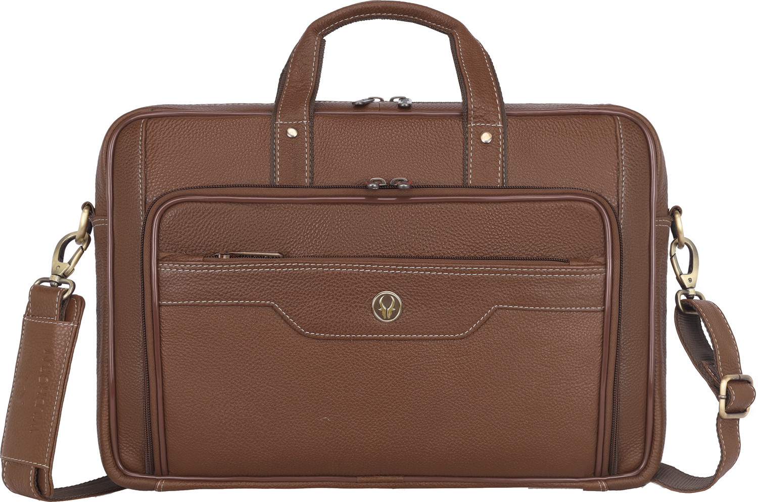 Image of WILDHORN Genuine Leather Laptop Messenger Bag for Men Messenger Bag
